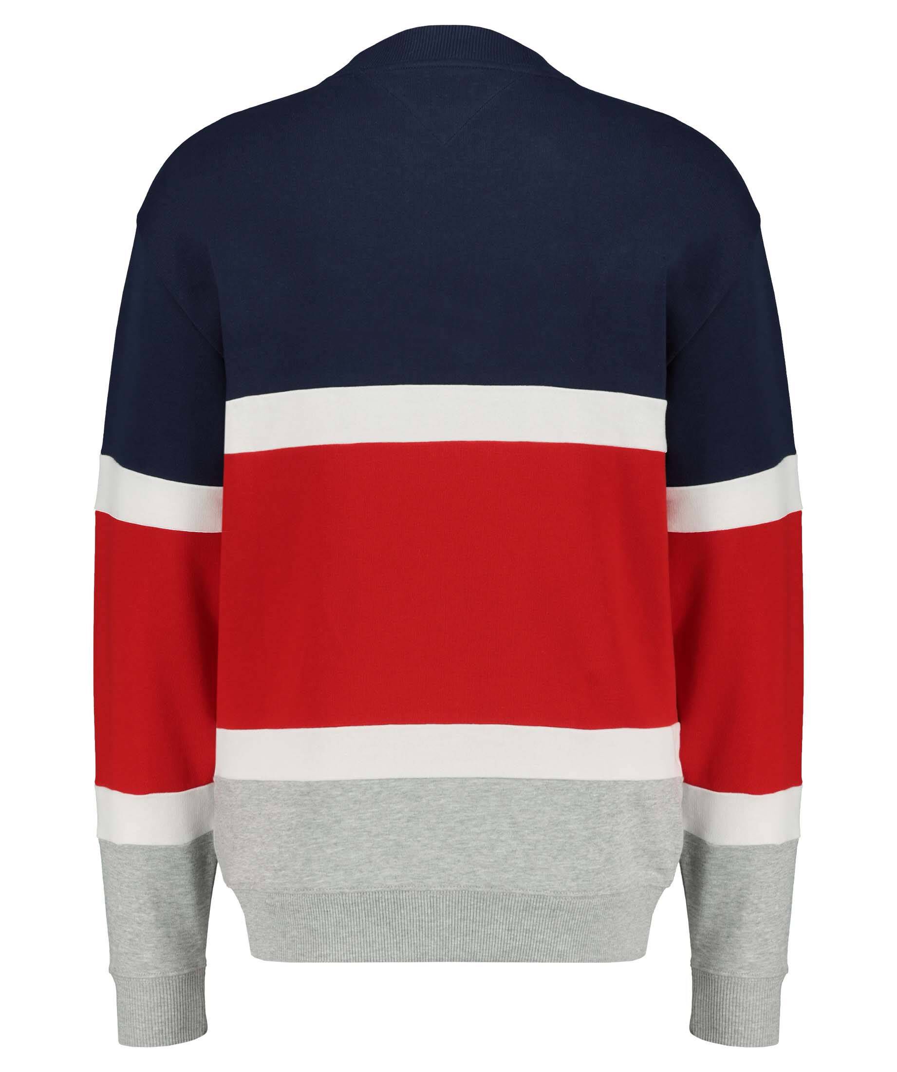 Tommy Jeans Mens TJM Retro Colorblock High Crew Sweater 