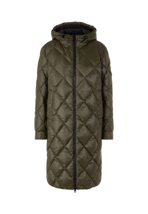 Kapuze Marccain Daunenmantel GrÃ¼n Marc Cain Damen Daunenmantel