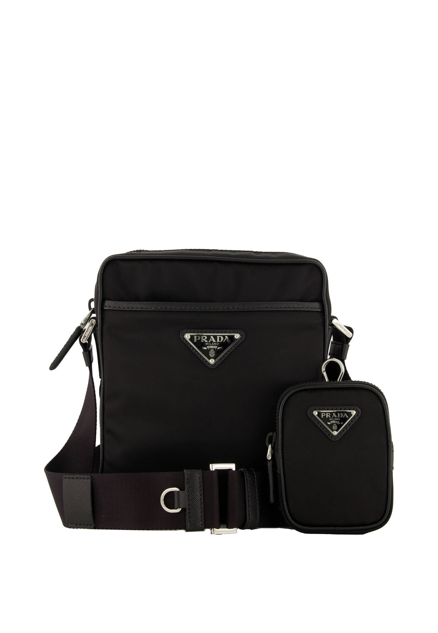 Prada Umhangetasche Schwarz