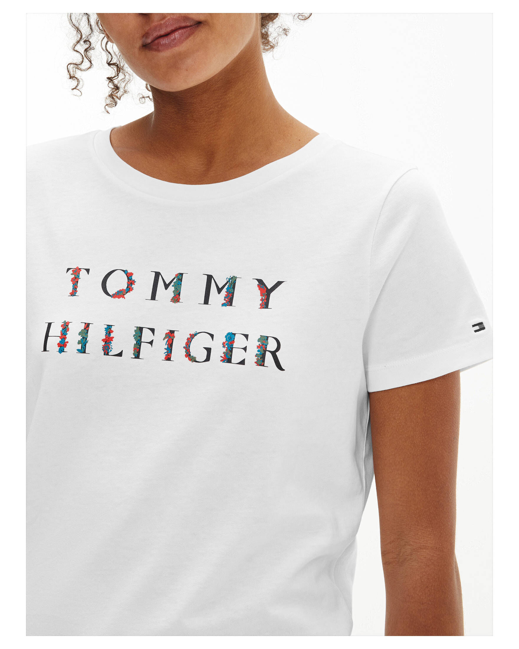Original Neu mit Etikett Tommy Hilfiger Damen T-Shirt Alle Großen Baumwolle T