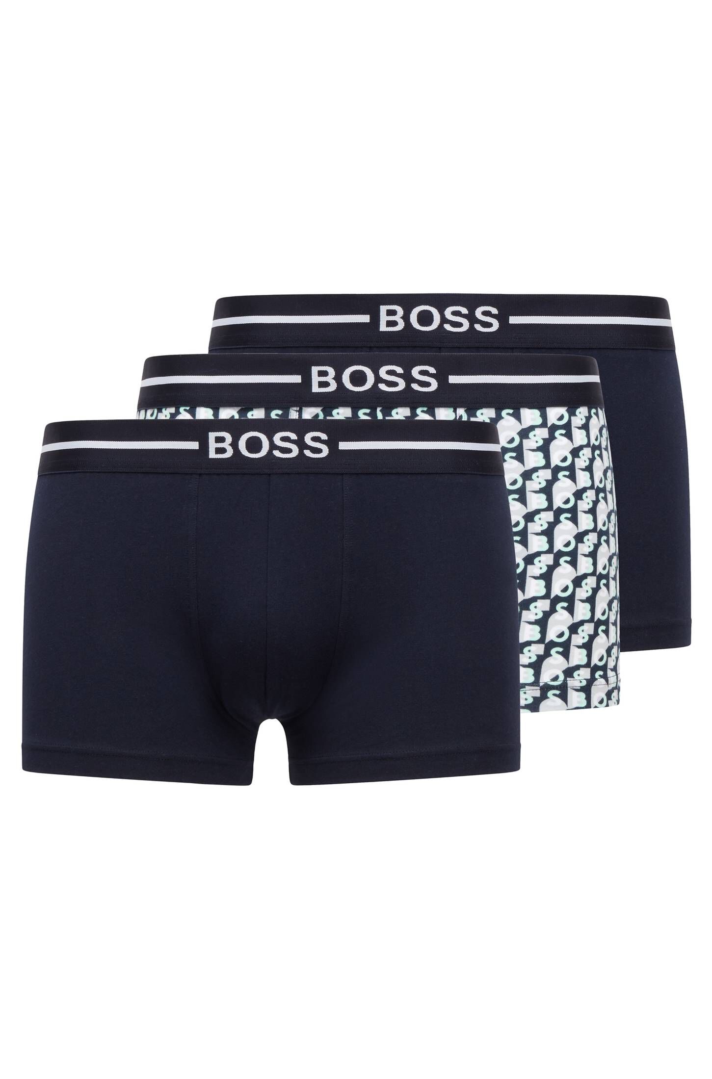 BOSS Herren Unterhosen 3er Pack - Bequeme Boxershorts Mit Logo