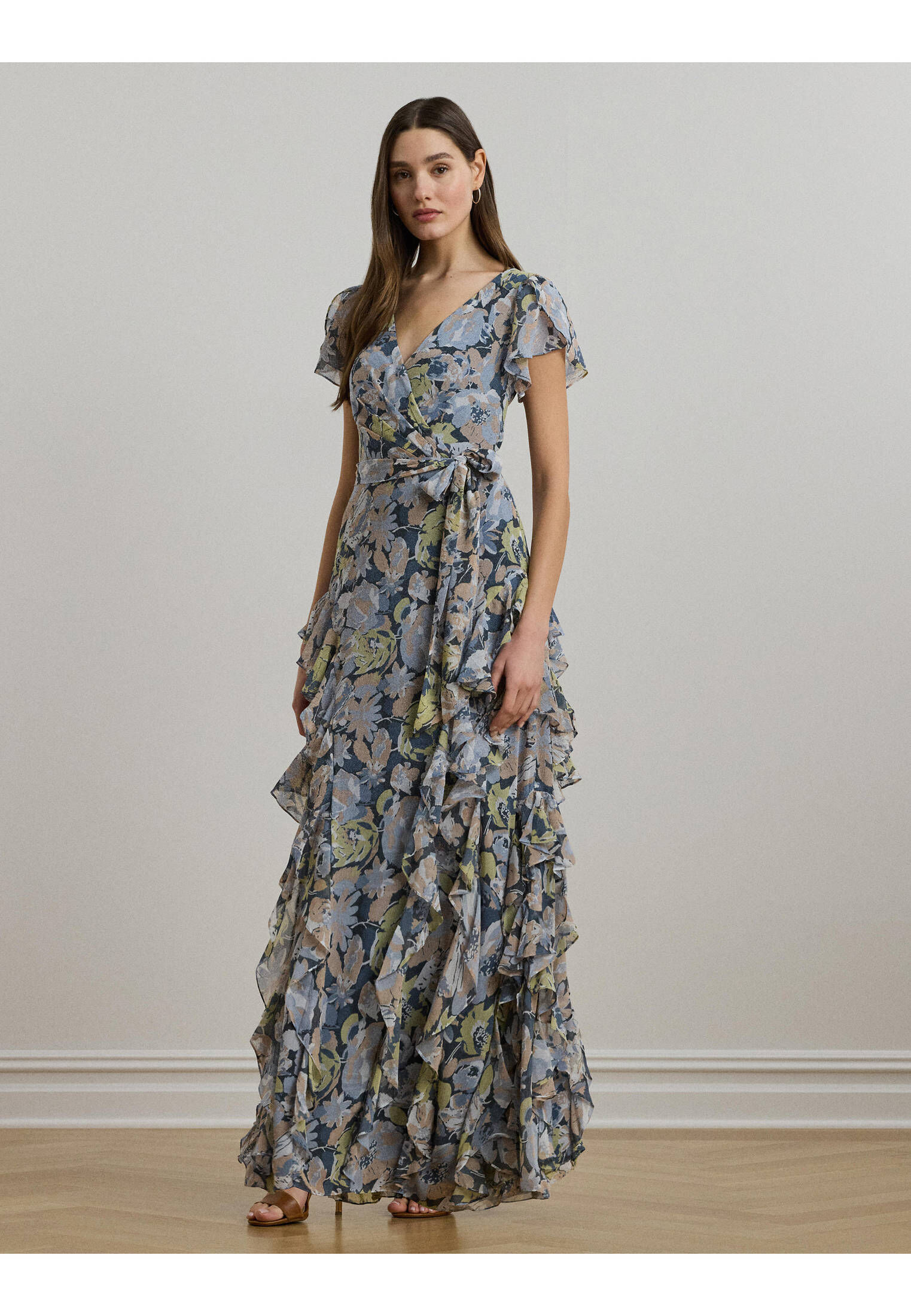 Elegantes Maxikleid mit Raffinierten Rüschen