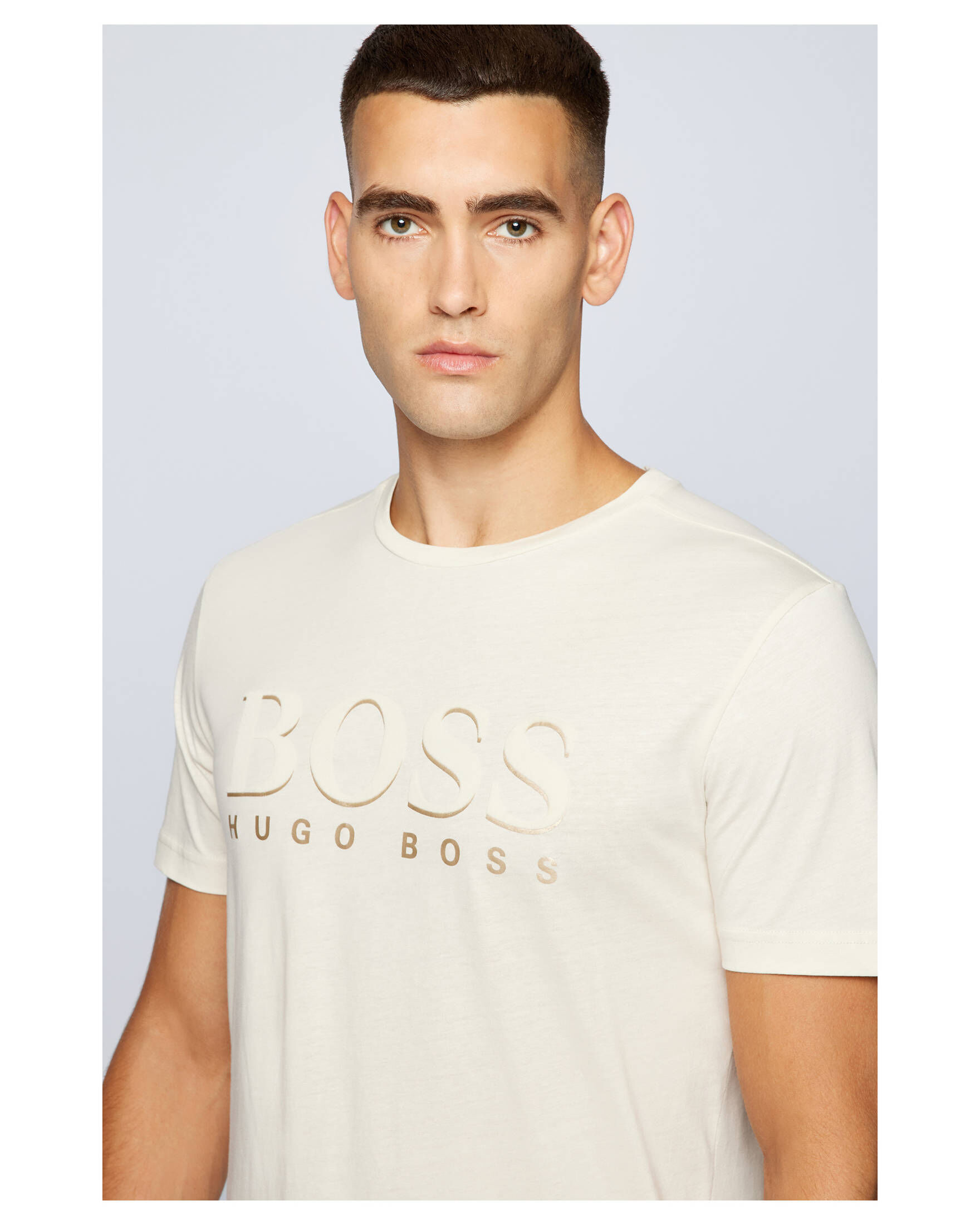 Herren Kleidung Hugo Boss Herren T-Shirts & Polos Hugo Boss Herren T-Shirts Hugo Boss Herren T-Shirts HUGO BOSS 3 L T-Shirts Hugo Boss Herren weiß 