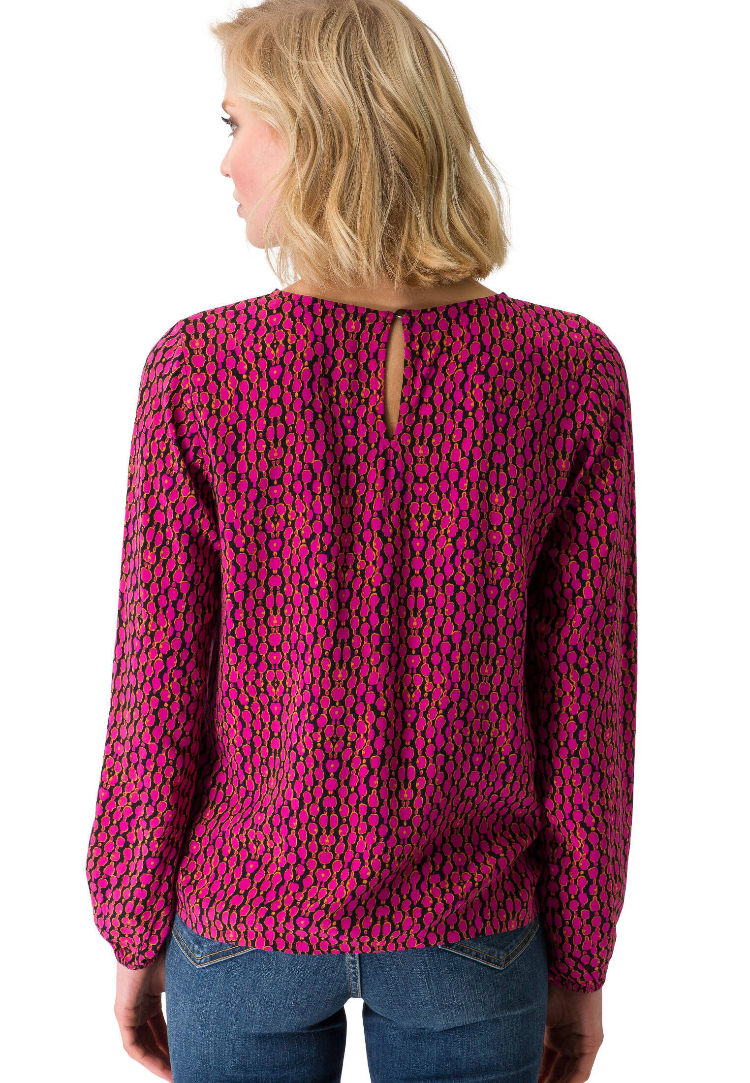 Viscosebluse mit Print main image 1
