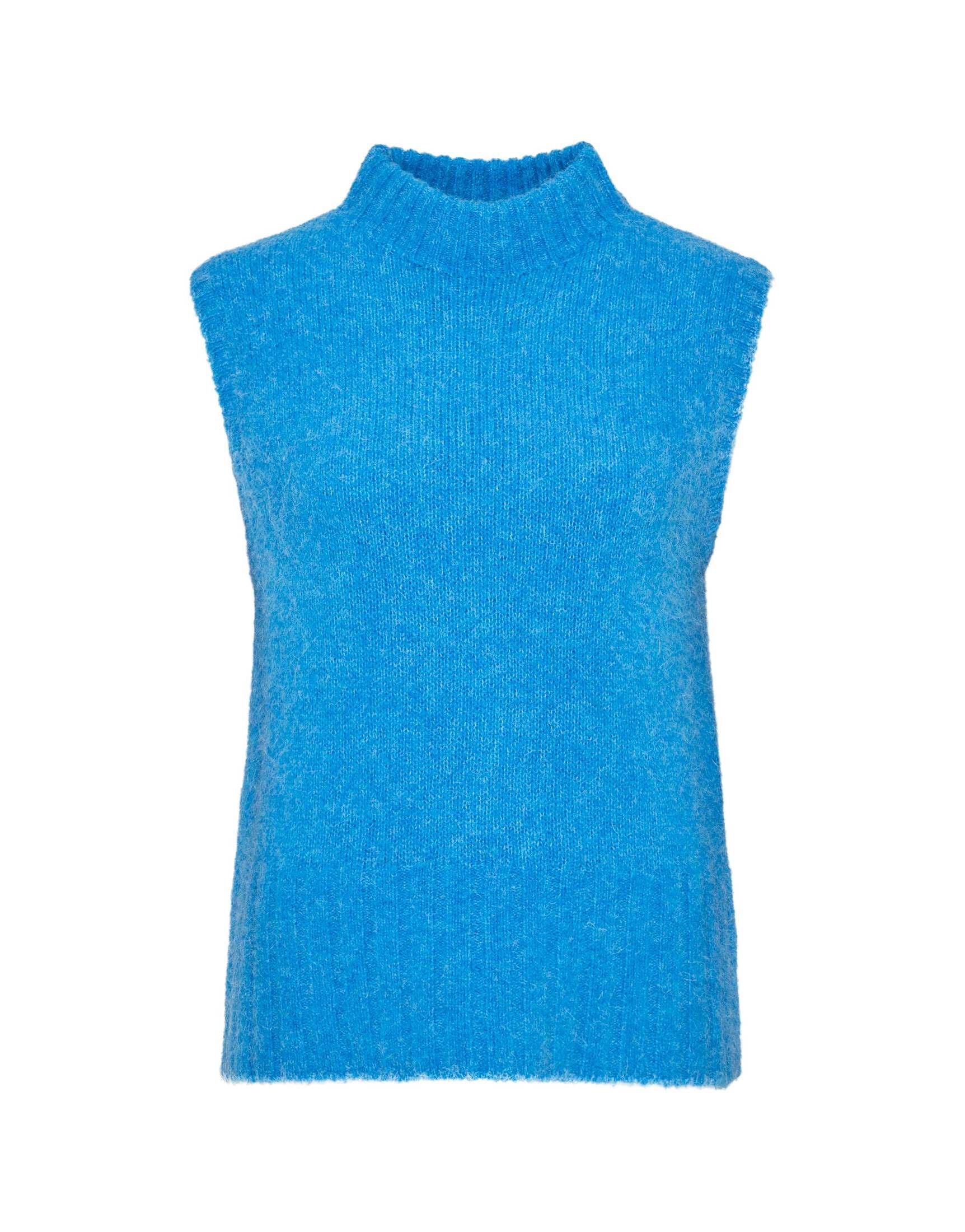 Bugatti Damen Pullunder Aus Tencel-Baumwoll-Mix, Mit Dekorativem Muster, Casual-Look