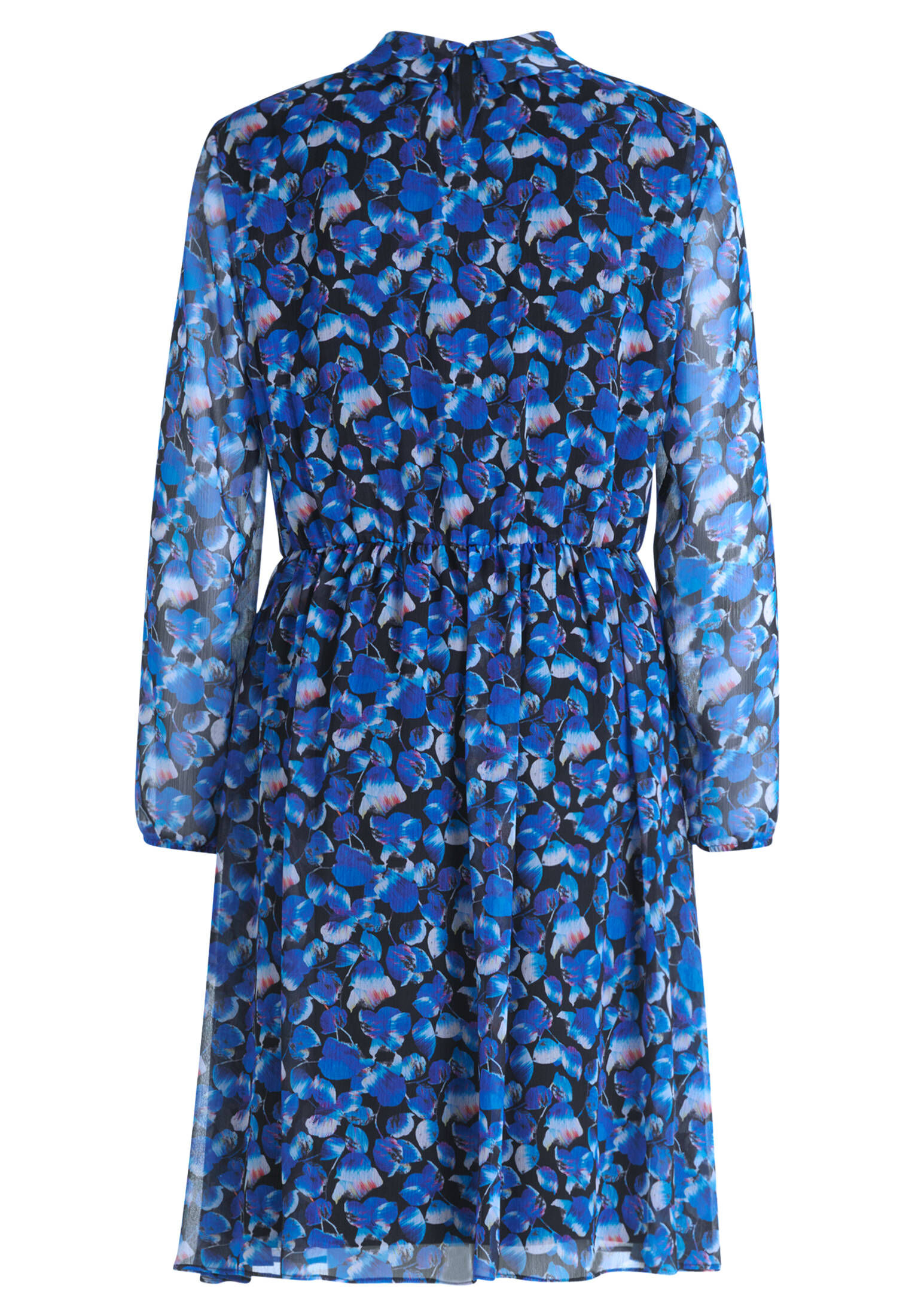 Betty & Co Robe D'été Femme En Lin - Col Classique - Manches Courtes - Longueur 100 Cm - Coupe Décontractée