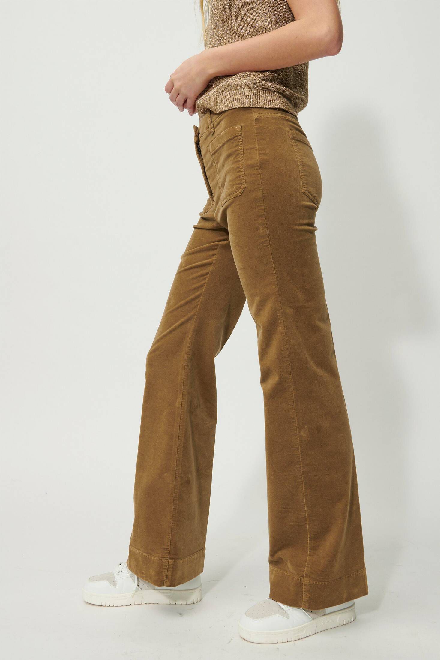 Luisa Cerano Damen FlaredHose aus Samt in kaufen engelhorn