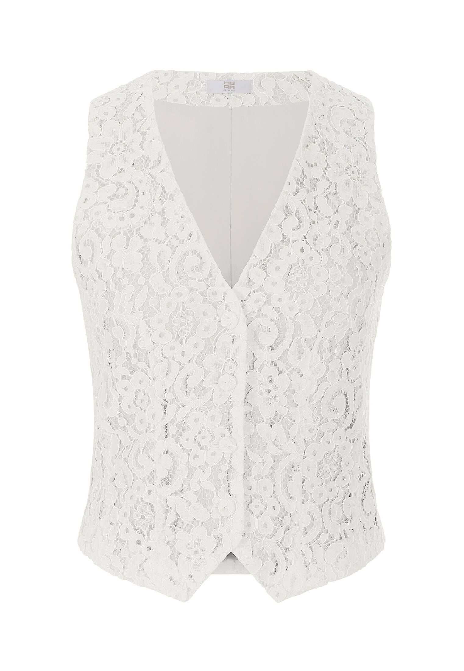 Riani Damen Weste mit Spitze in weiß kaufen engelhorn