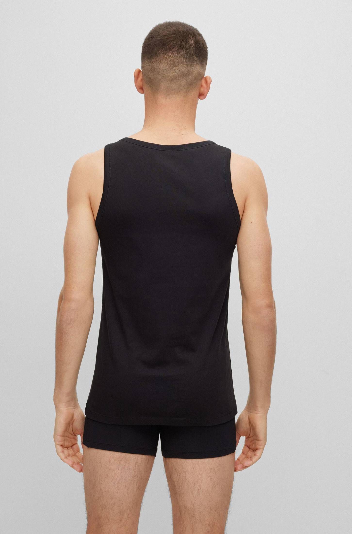 TEXEMP 4er Pack Herren Unterhemd Baumwolle