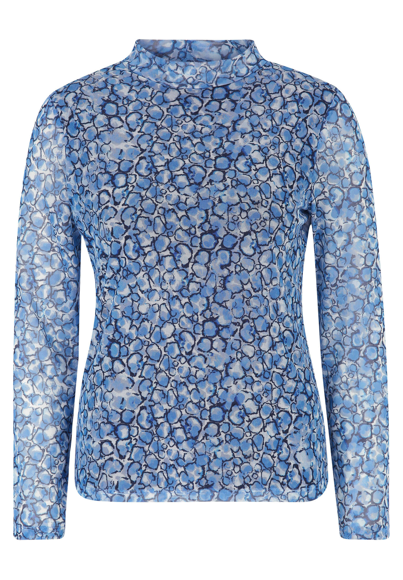 OPUS Damen Langarmshirt SANNAH - Lockeres Shirt Aus Nachhaltiger Viskose Mit Allover-Print