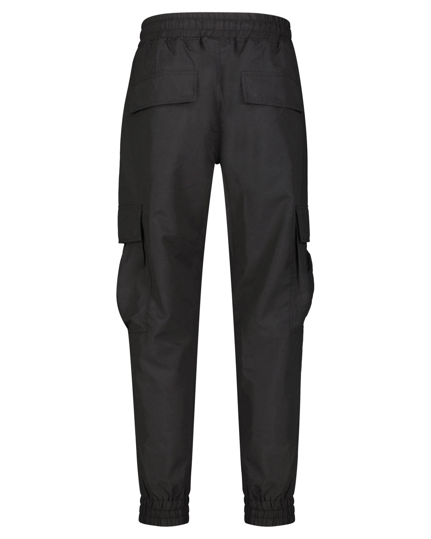 Herren Cargohose Schwarz - Elastische Jogginghose Mit Taschen Für Freizeit & Arbeit