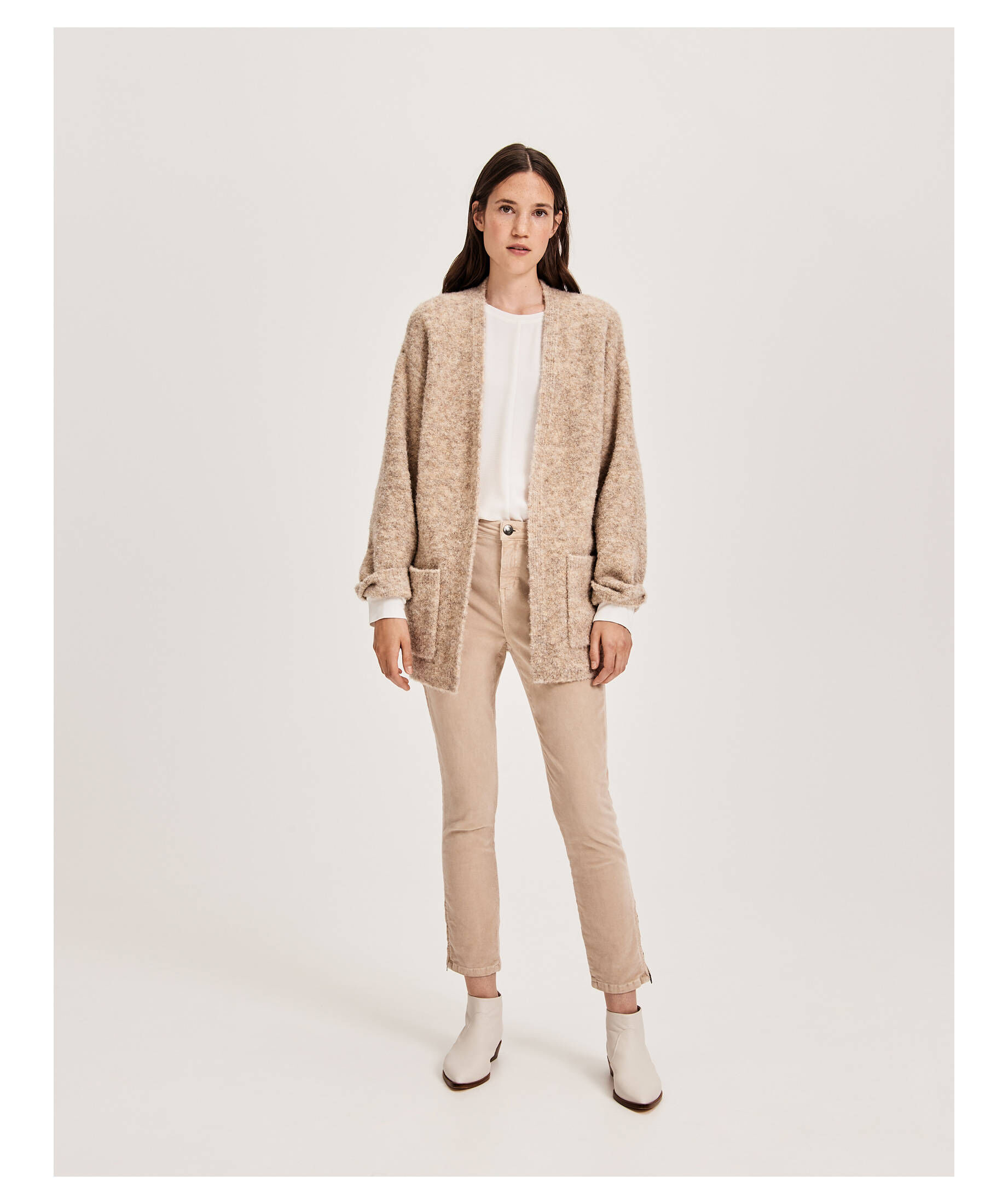OPUS Damen Strickjacke - Boxy Cardigan Cropped