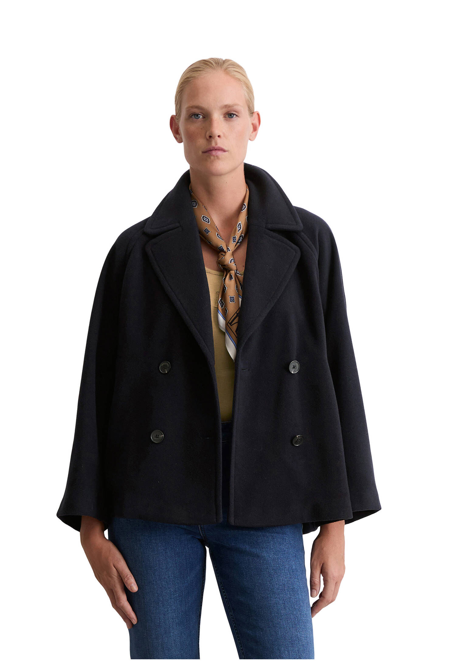 Verwunderlich Cabanjacke Wolle Damen Ebenbild