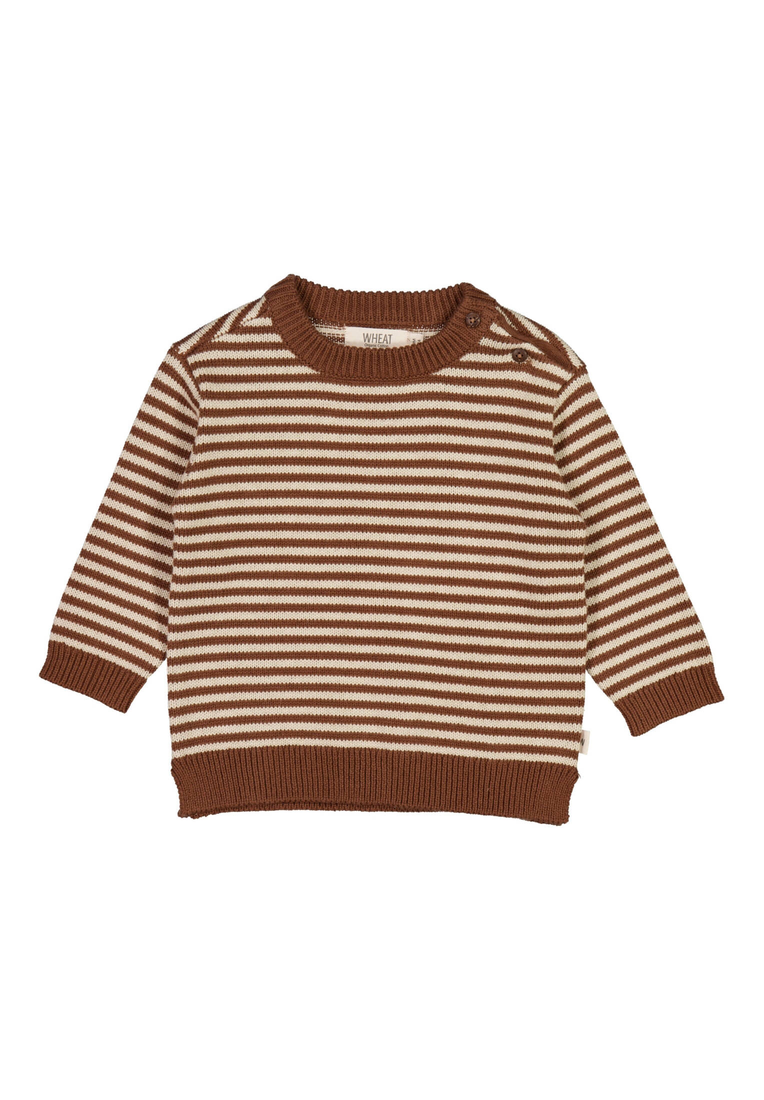 Wheat Julius Strickpullover - GOTS Bio-Baumwolle Mit Jacquard-Muster Für Kinder