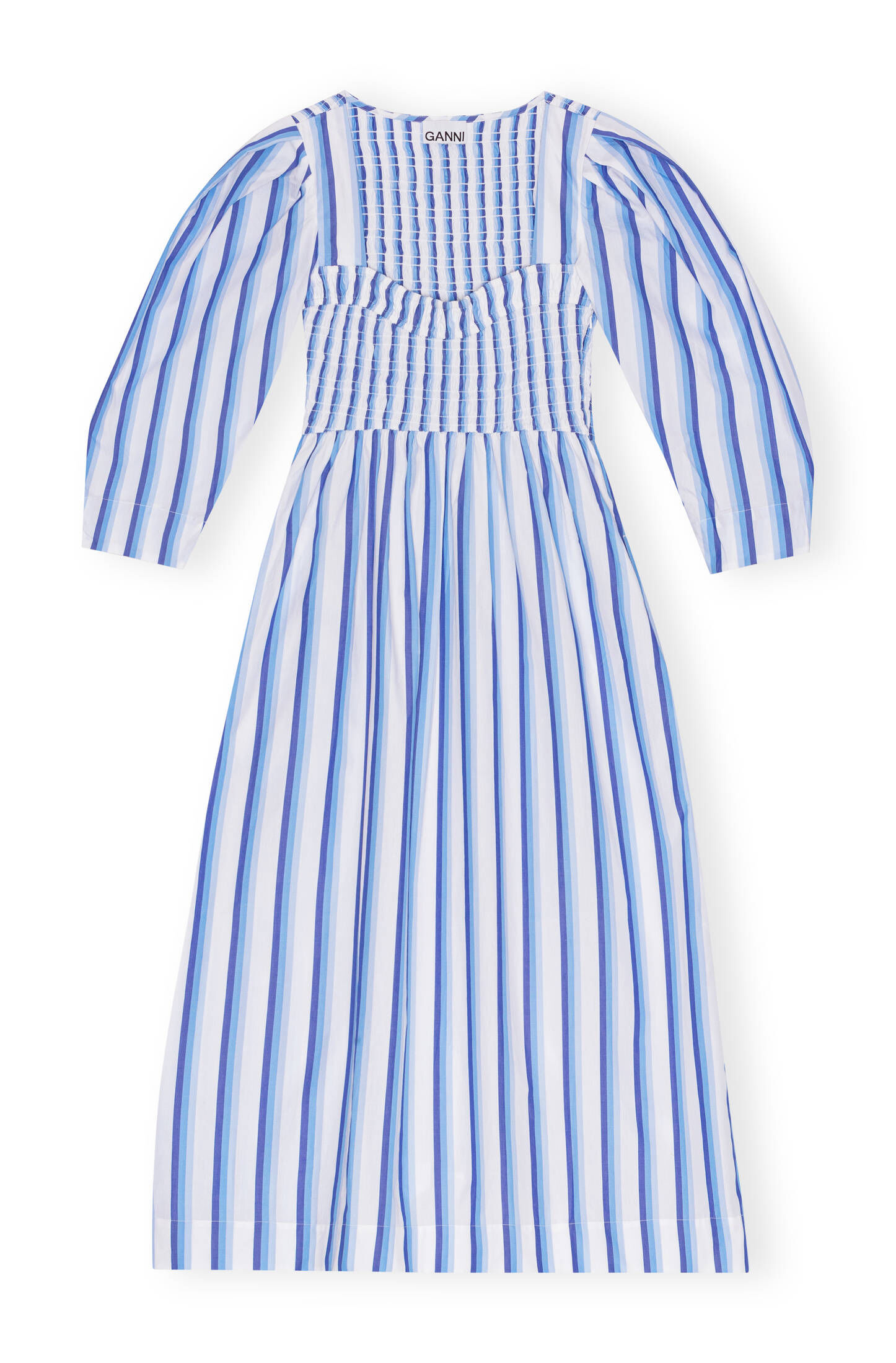 Damen Kurzarm Baumwollkleid
