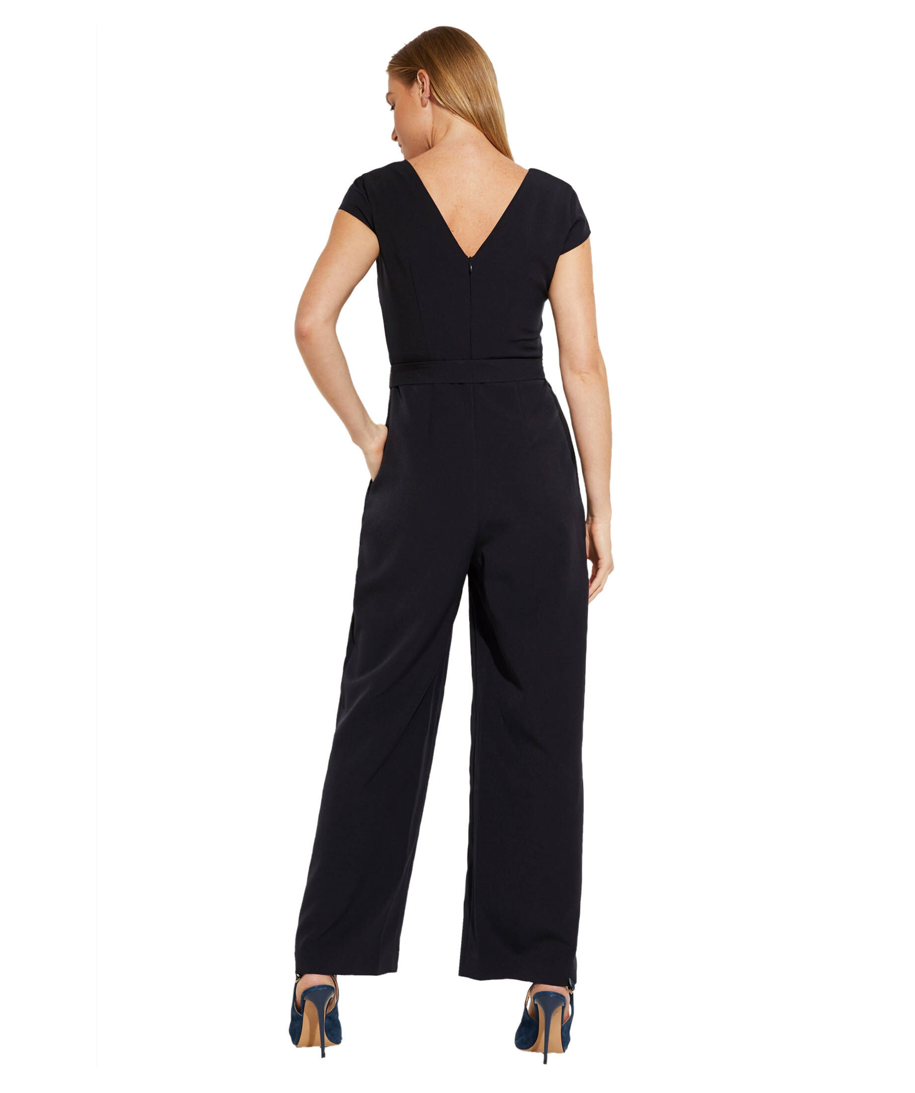 Damen Jumpsuit Kurzarm