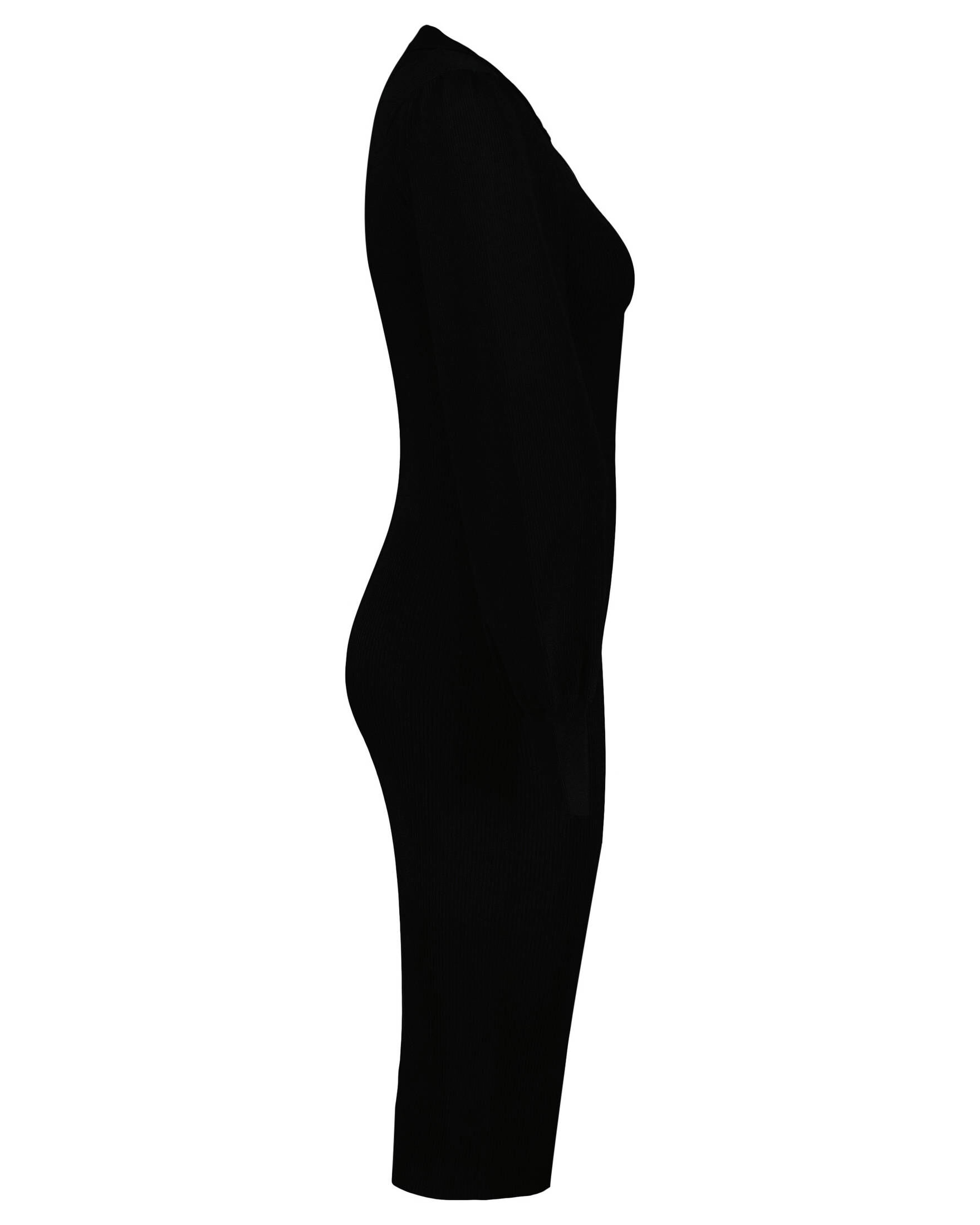 ZLIGXEA Damen Strickkleid Winter - Elegantes Langarm Kleid Mit V-Ausschnitt In Übergrößen