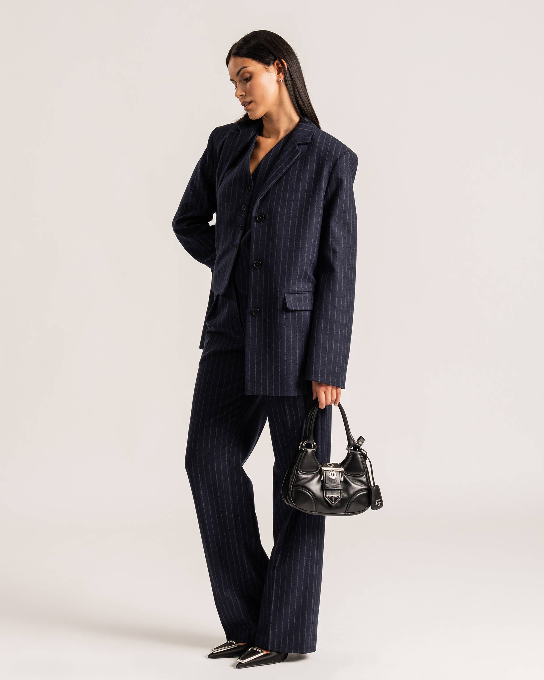 Damen Weste Slim Fit - Ärmellose Jacke Aus Wolle Mit 4 Knöpfen