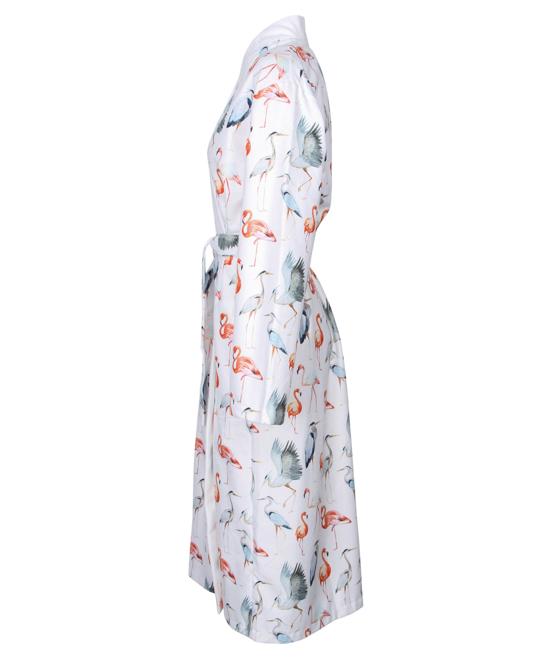 bademantel damen flamingo