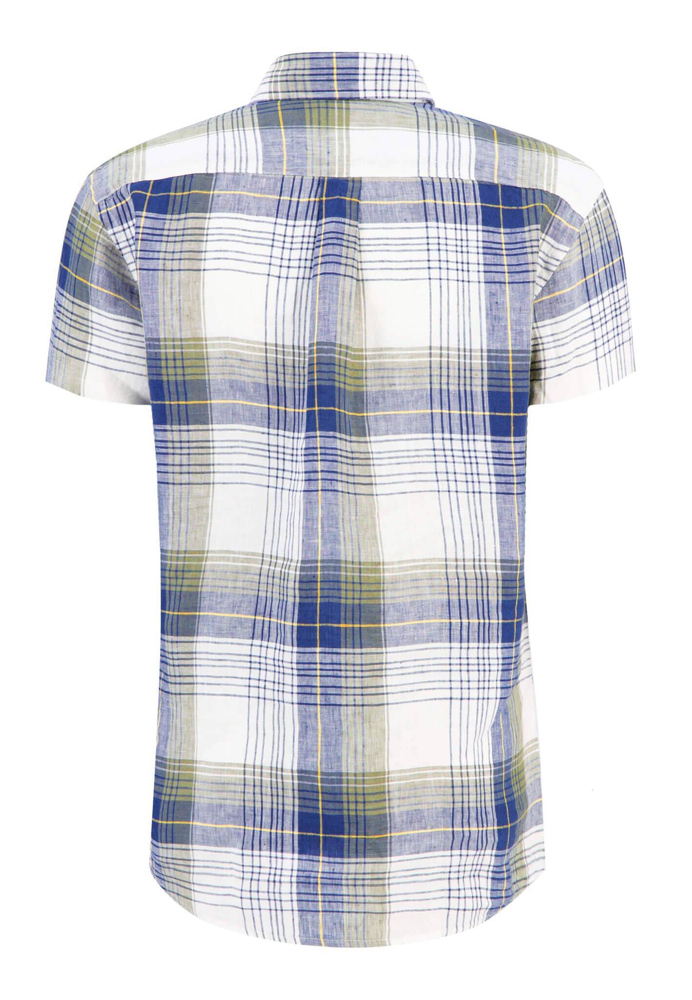 Fynch Hatton Short-Sleeve Gingham Check Shirt - Mens Shirts: O&C Butcher