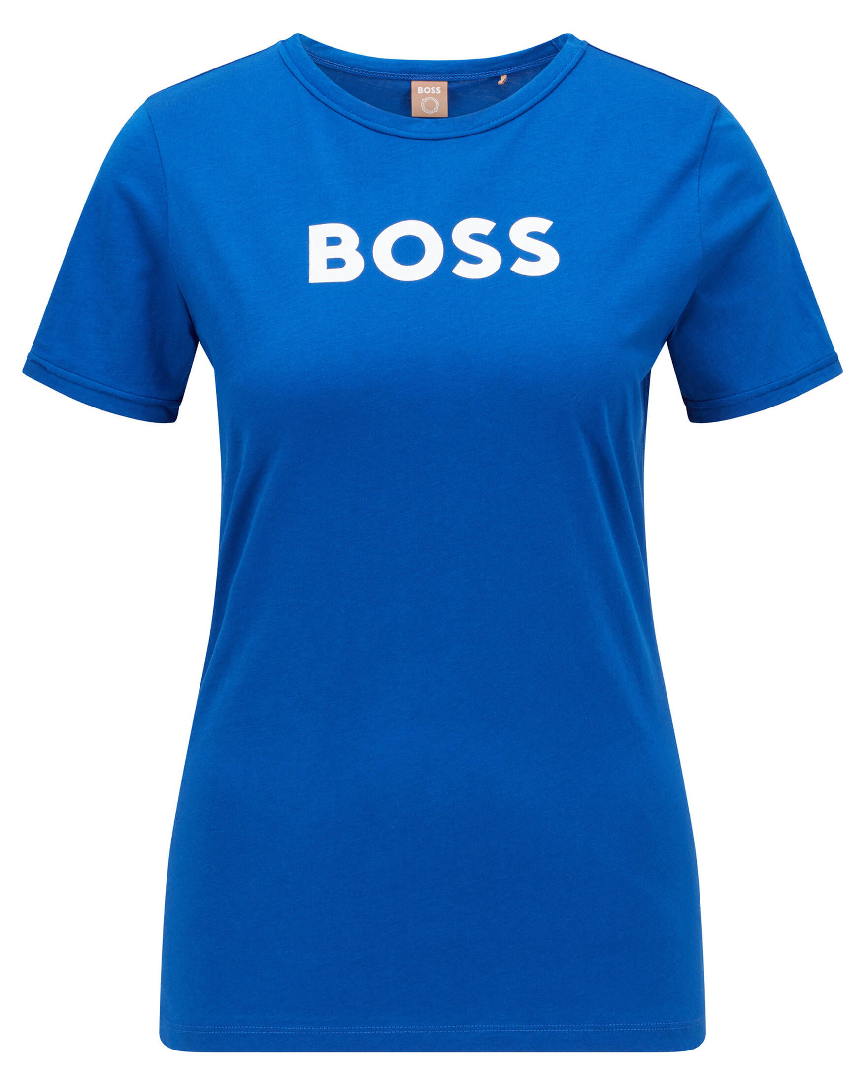 BOSS Damen T-Shirt Mit Logo Print - 100% Baumwolle Basic Shirt