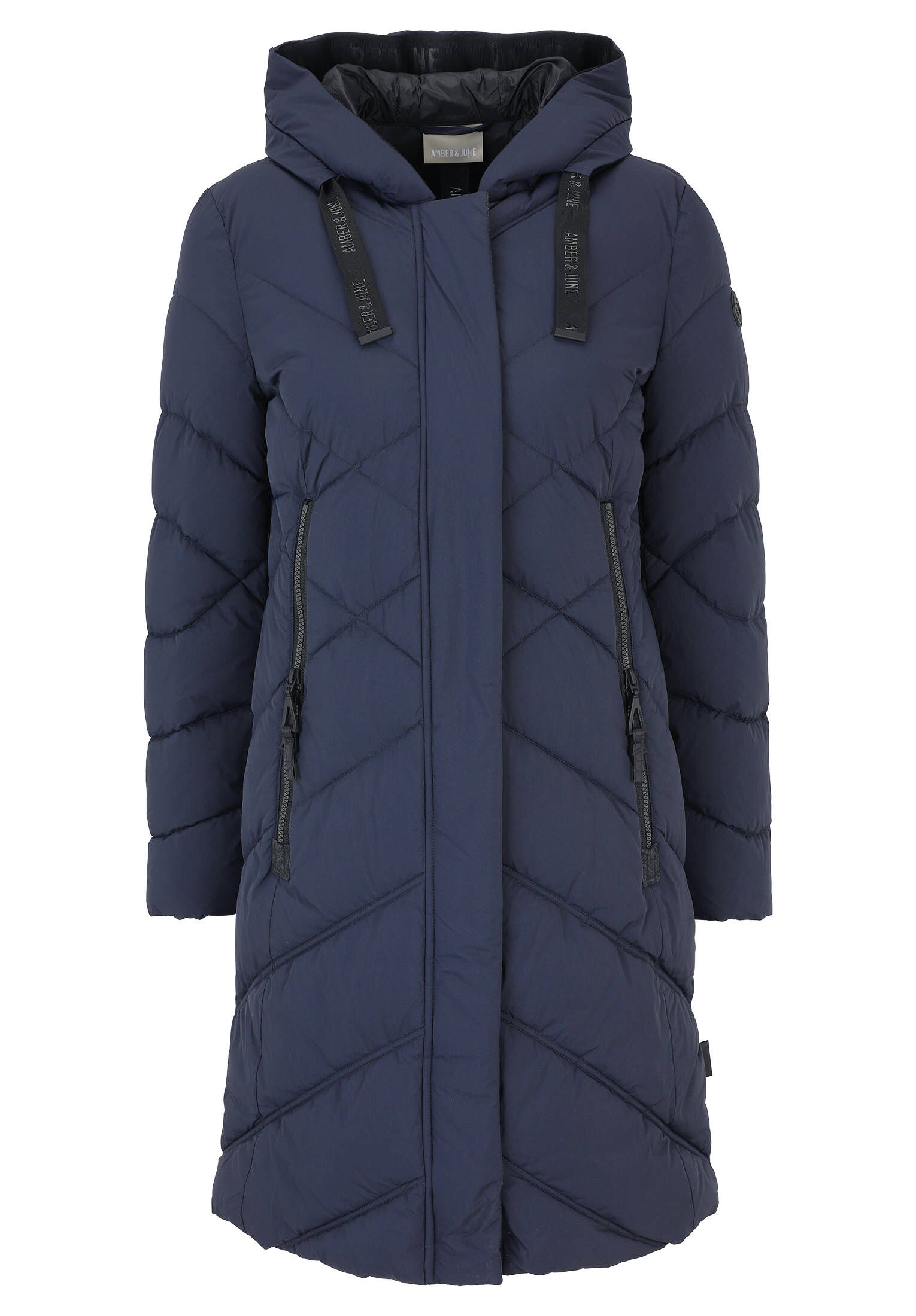 Volcano Mantel Damen Jacke Parka Gr. M Baumwolle Schwarz #7g16qj8