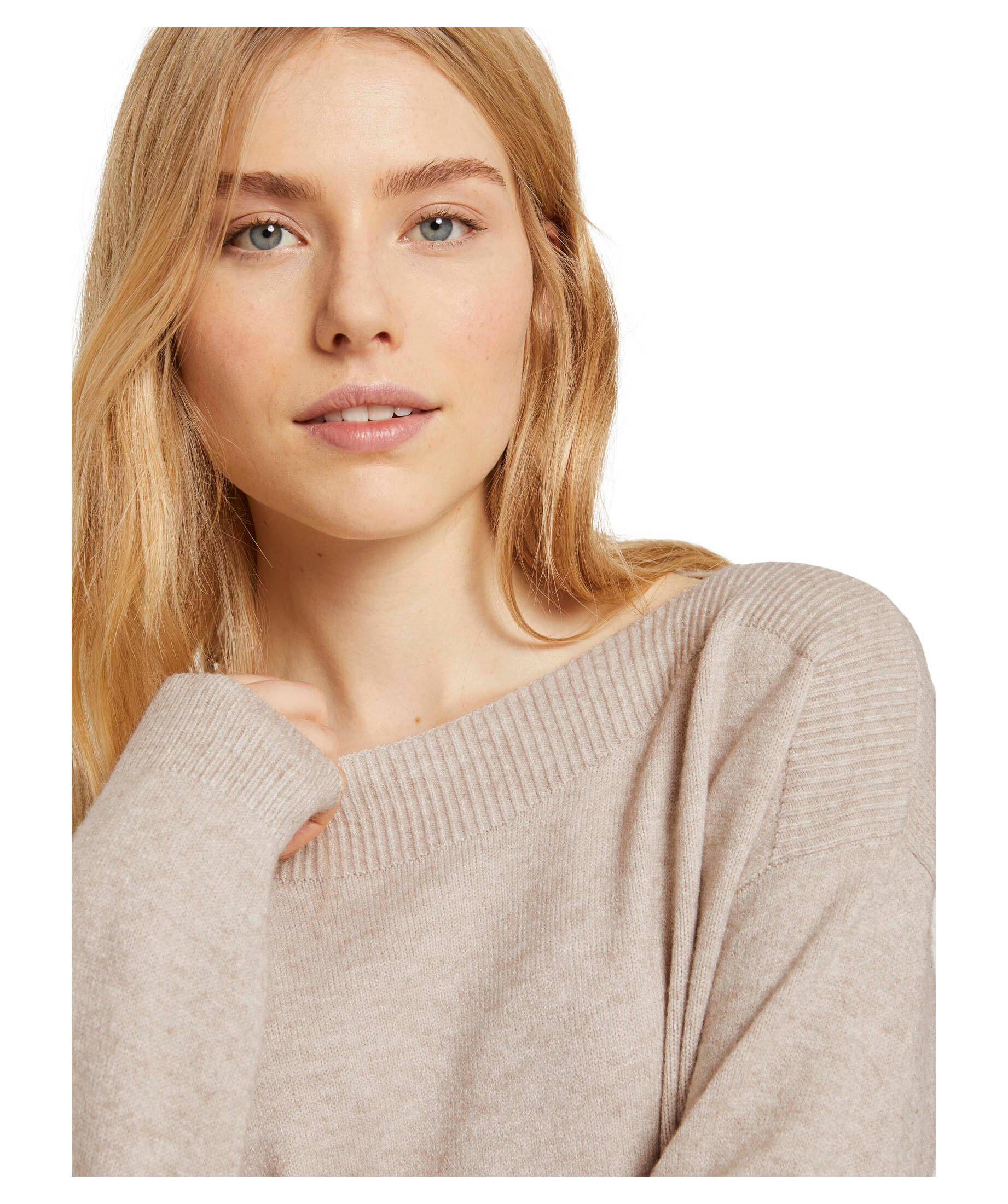 TOM TAILOR Maglione da Donna con Scollo a Barca, 10668 - Sky Captain Blue, XXS