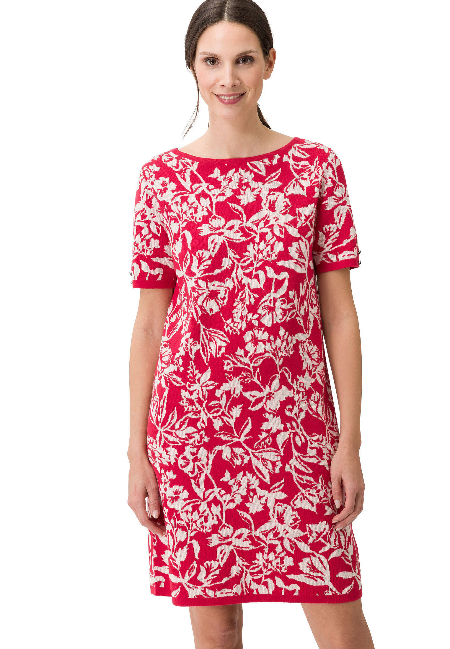 ZERO Damen Minikleid Mit Blumendruck - Schickes Figurbetontes Sommerkleid