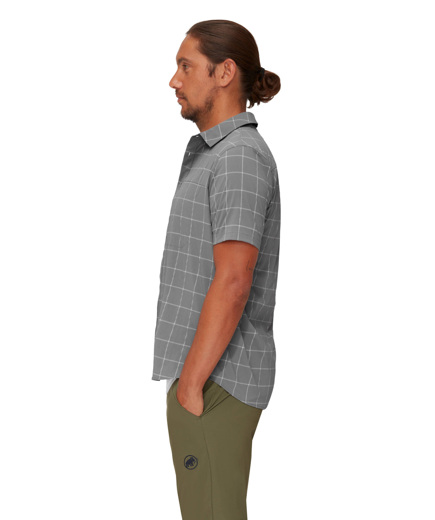 CMP Herren Hemd Kurzarm - Karomuster Mit Stretch Für Outdoor