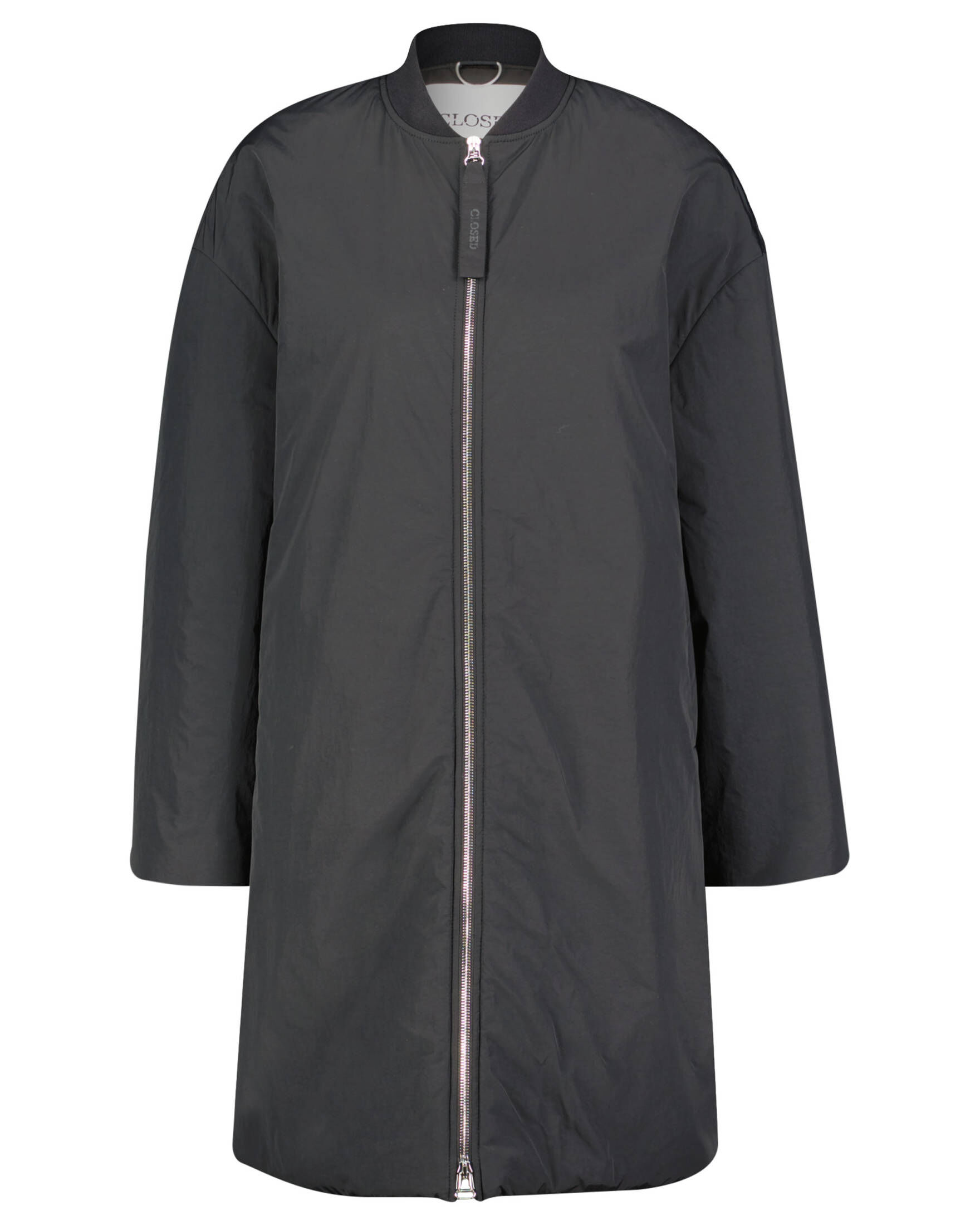 Flight Jacket Bomberjacke Trendy Blouson Mantel Damen Langer Blouson