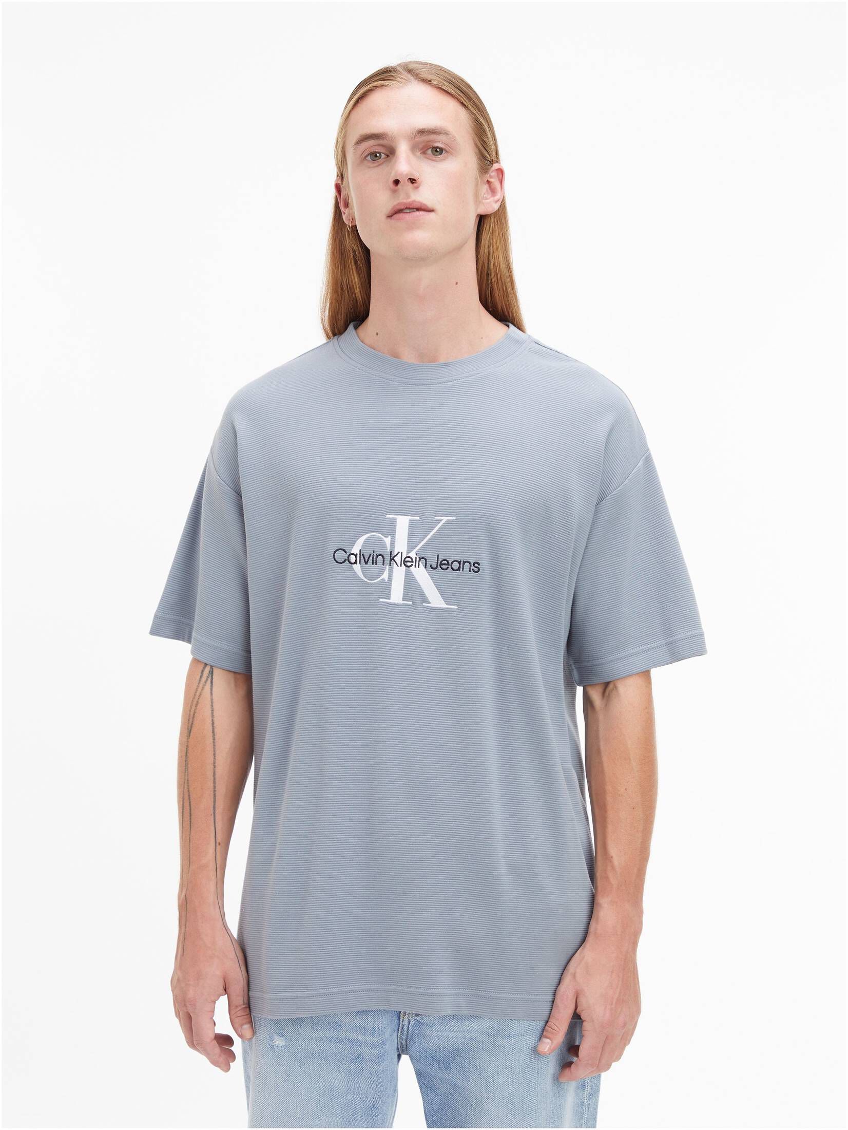 CALVIN KLEIN | engelhorn MONOLOGO OTTOMAN Herren JEANS kaufen TEE RIB T-Shirt