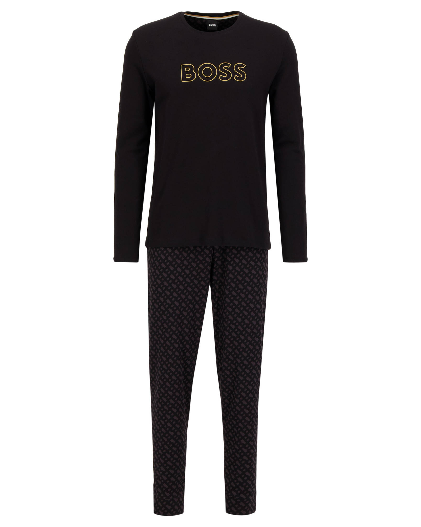 Boss Pyjama Relax Long Set 50509411 Dunkelblau Regular Fit