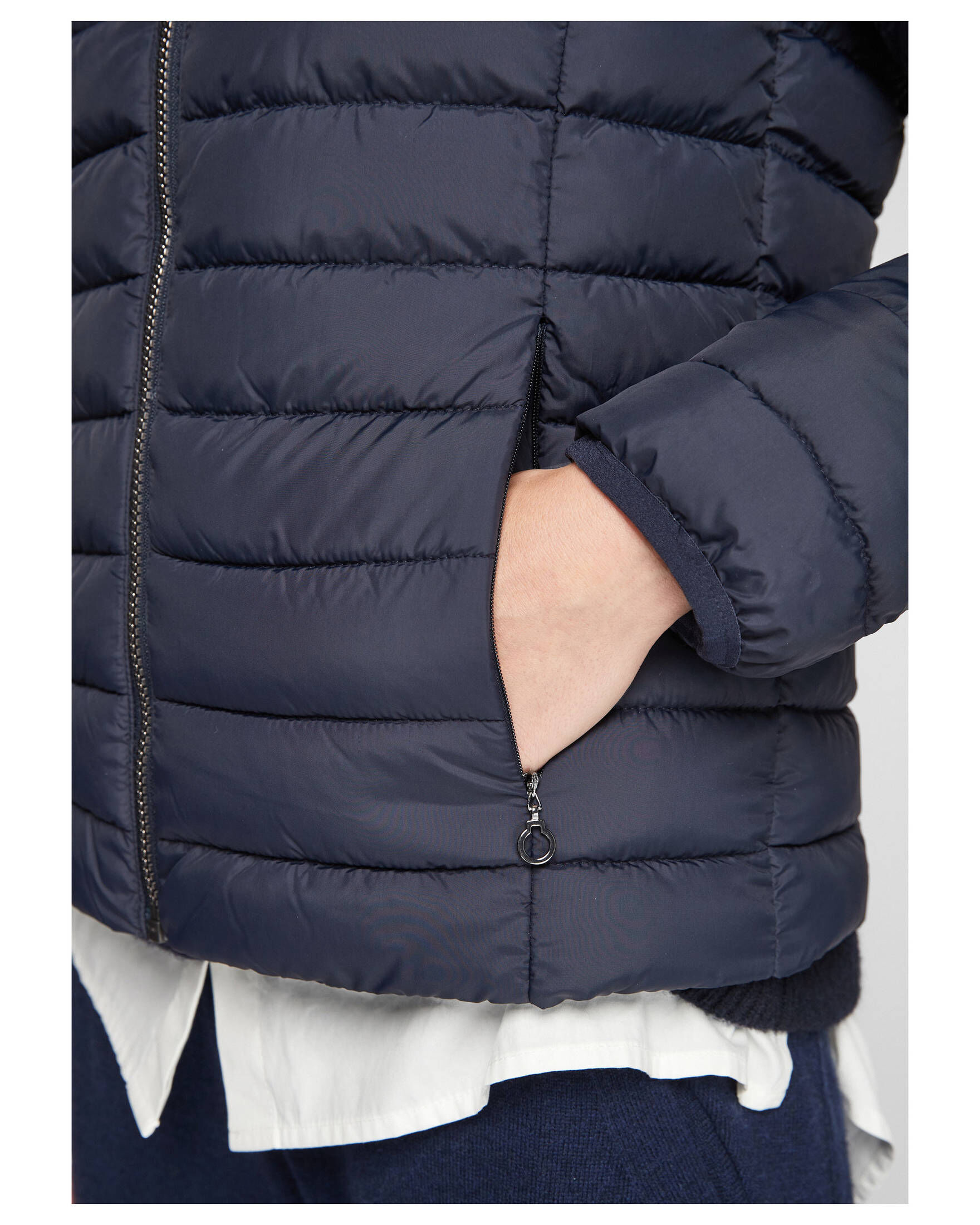 S.Oliver Steppjacke (1-St), Runder Saum
