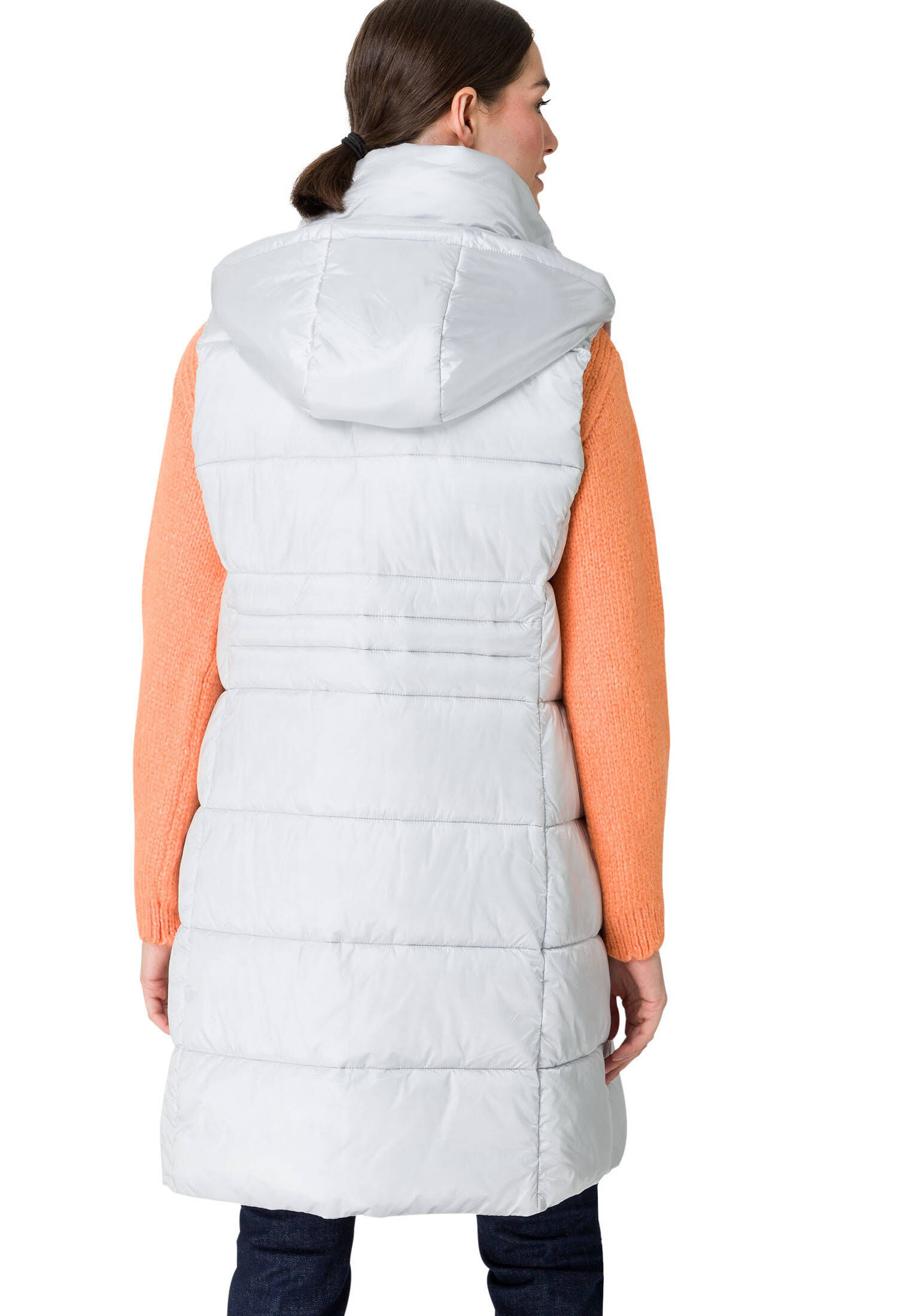 damen steppweste kapuze