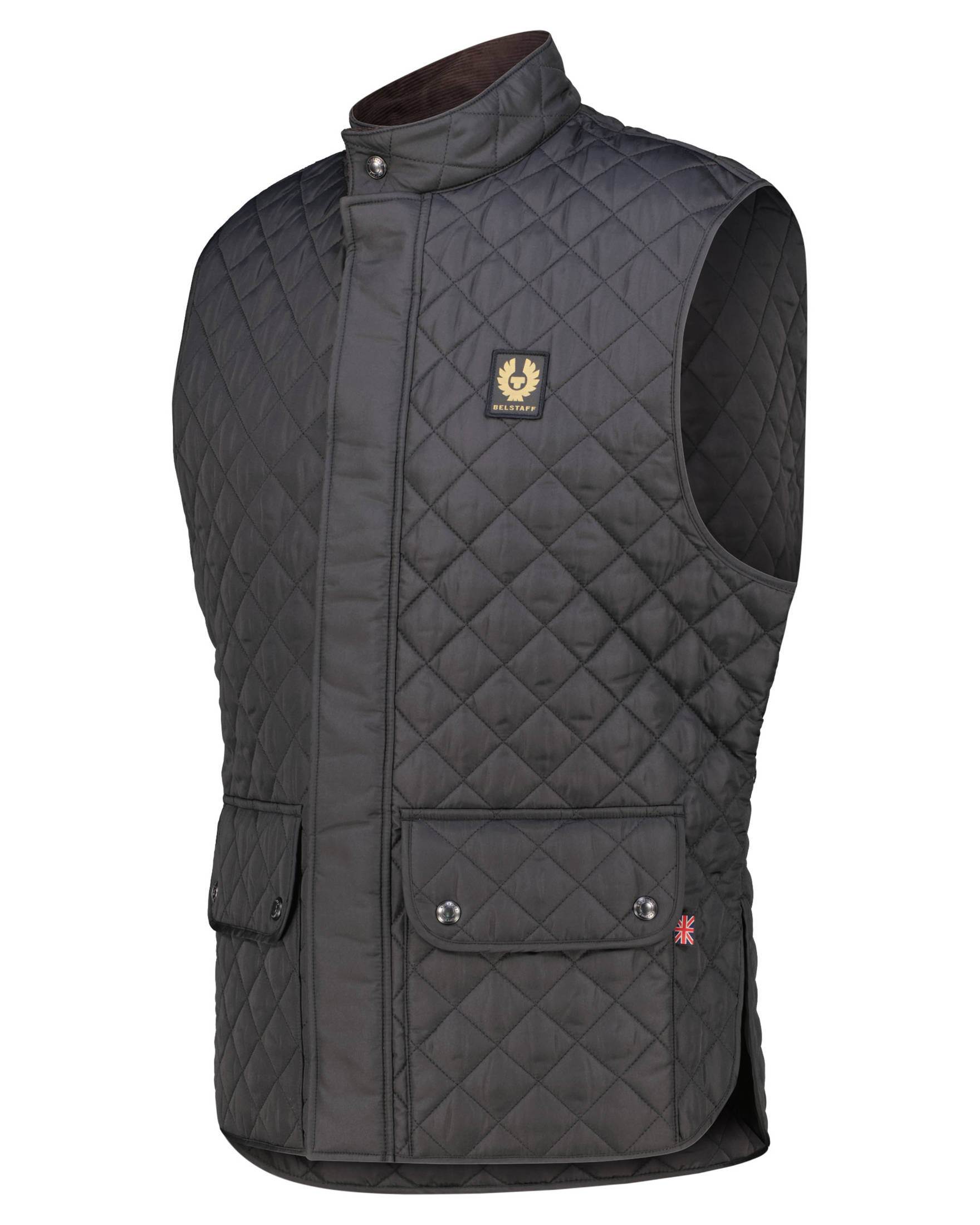 VELILLA Steppweste - Zweifarbig, Windschutz, Viele Taschen - Schwarz/Limettengrün 2XL