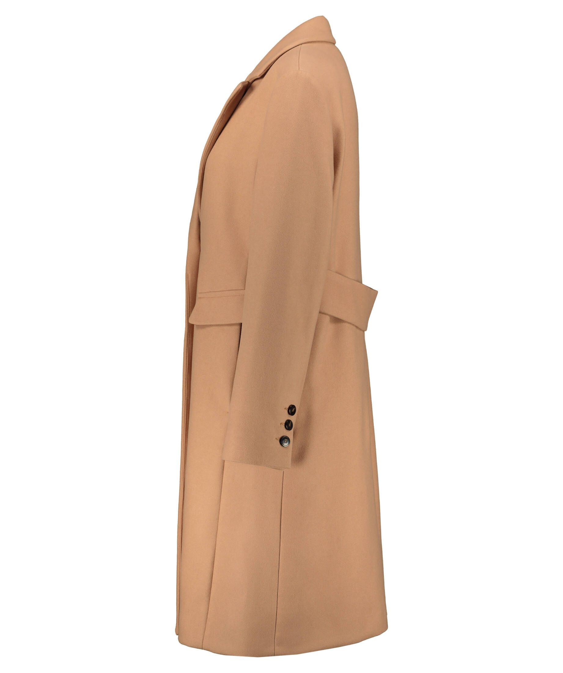 Comma Damen Mantel - Regular Fit Mit Stehkragen Und Knopfleiste