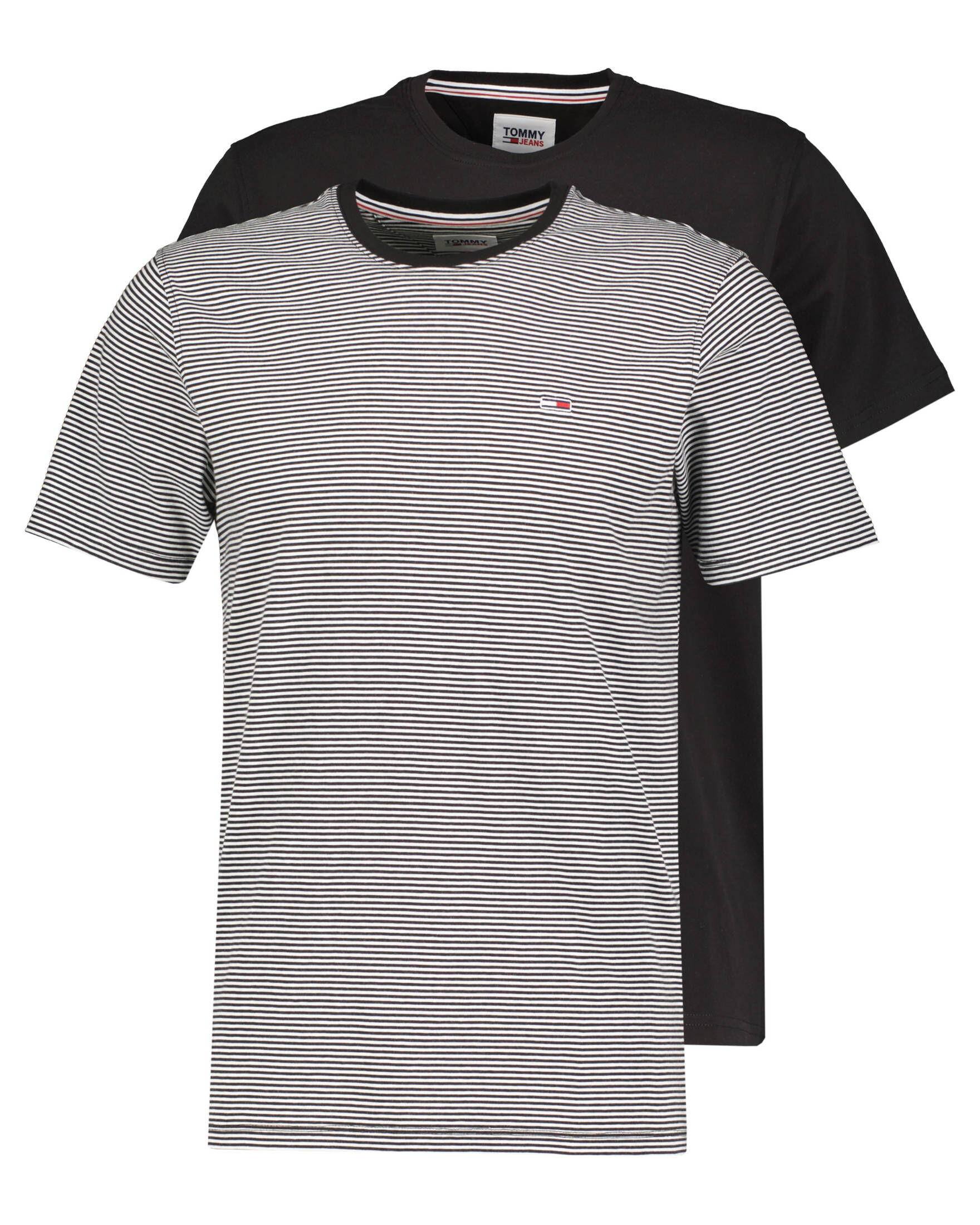 ADAMO Rundhalsshirt Große Größen Herren Adamo 2er Pack T-Shirt Schwarz