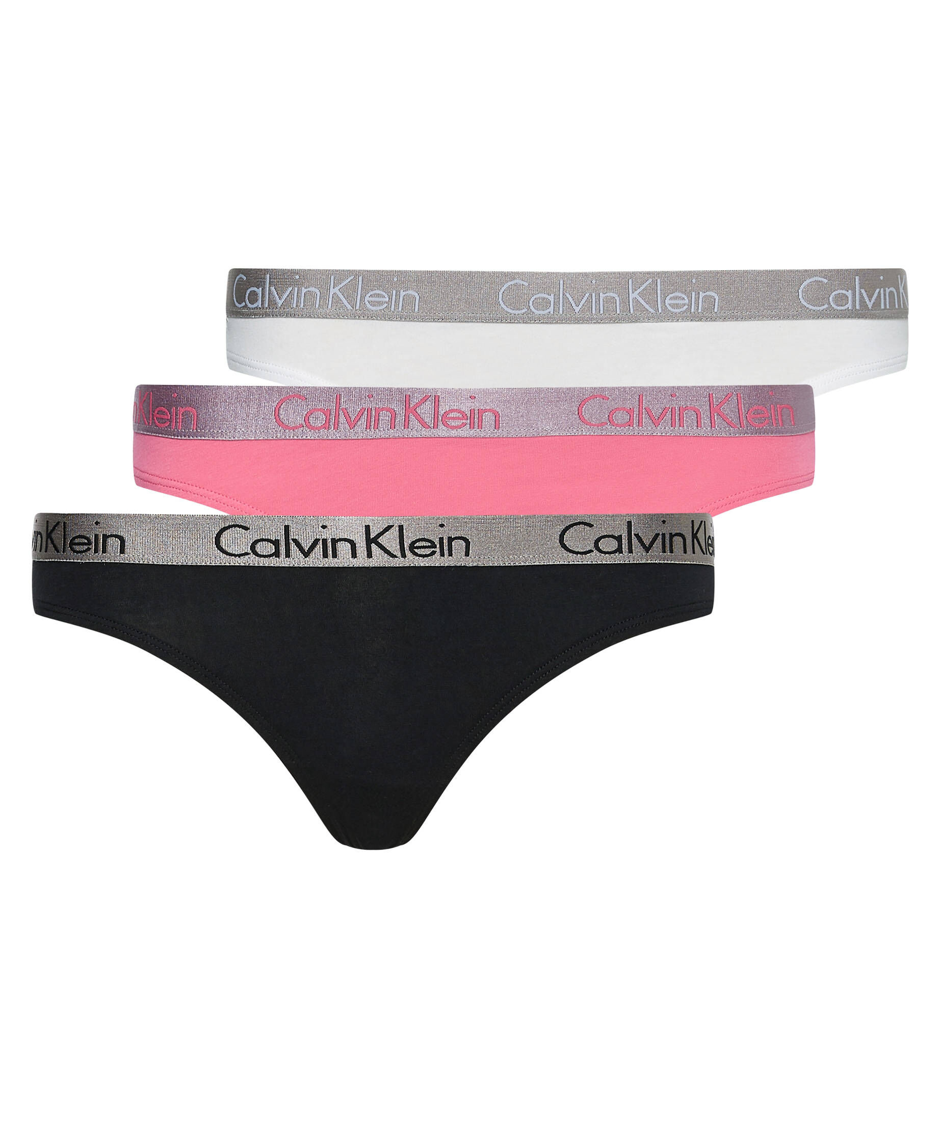 Calvin Klein String 3 Pack / Calvin Klein String Femme 3 Pack - noire ...