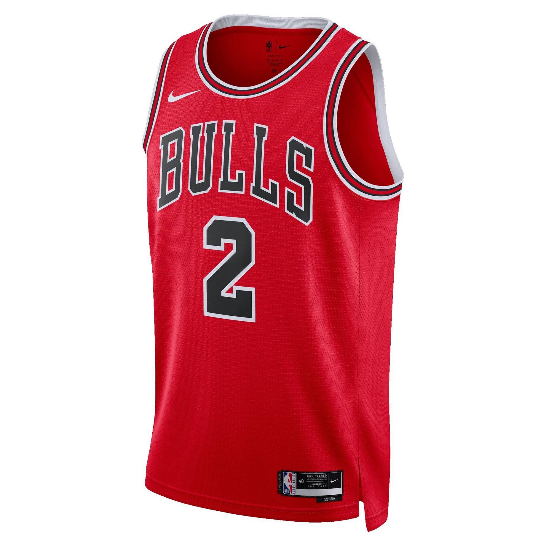 Nike Herren Basketballtrikot NBA BALL LONZO CHICAGO BULLS ICON EDITION ...