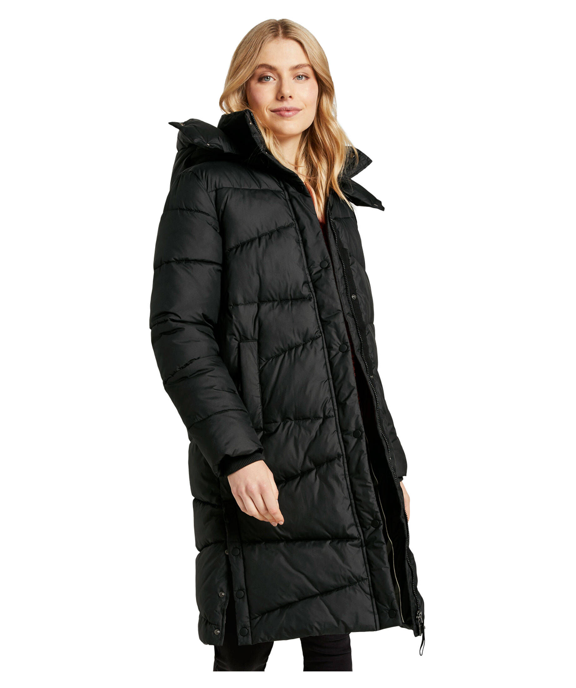 Damen Steppmantel Mit Kapuze Von Street One - Eleganter Wintermantel