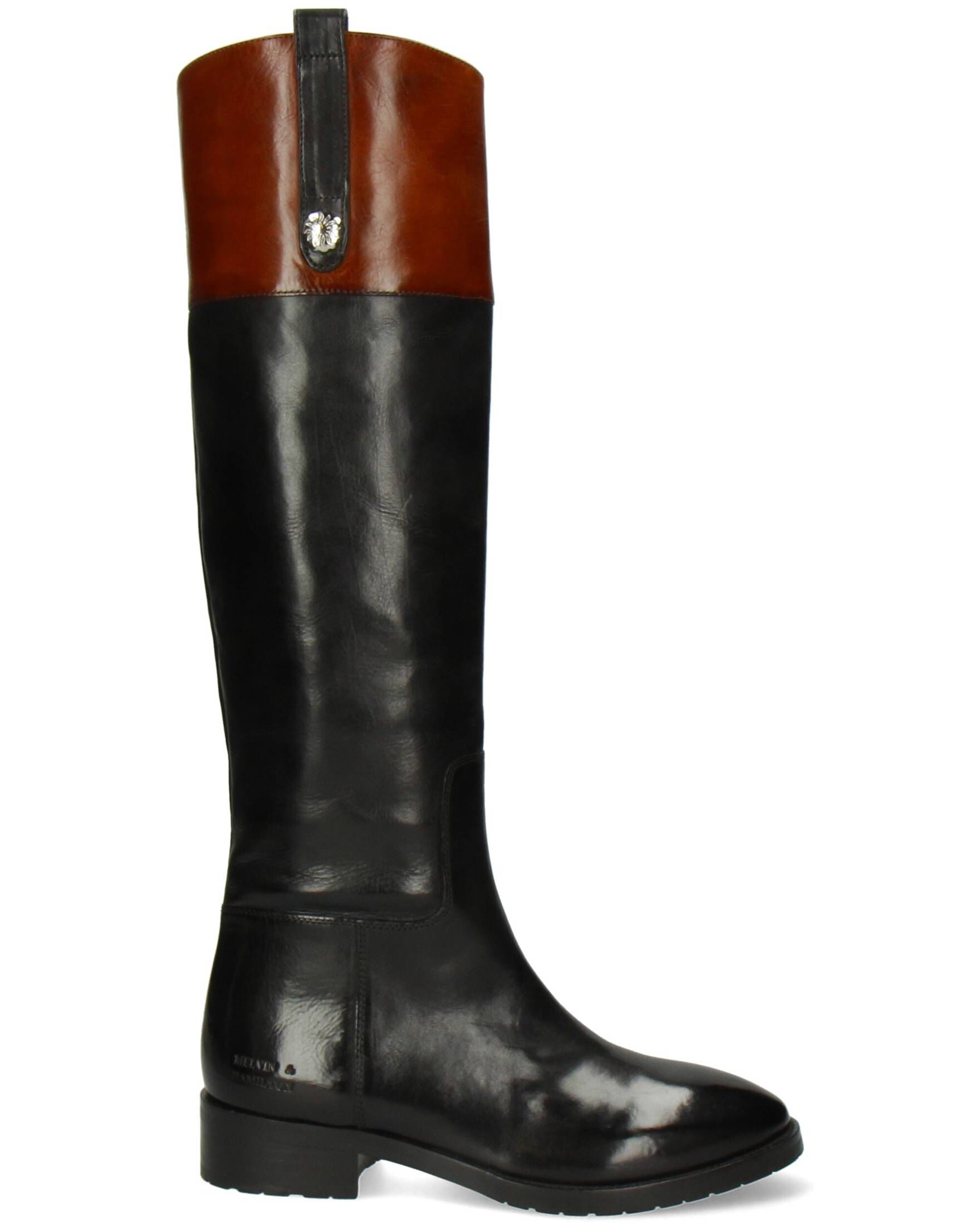 Melvin & Hamilton Damen Stiefel Megan – Handgefertigt Aus Leder, Mit 3 Cm Plateausohle