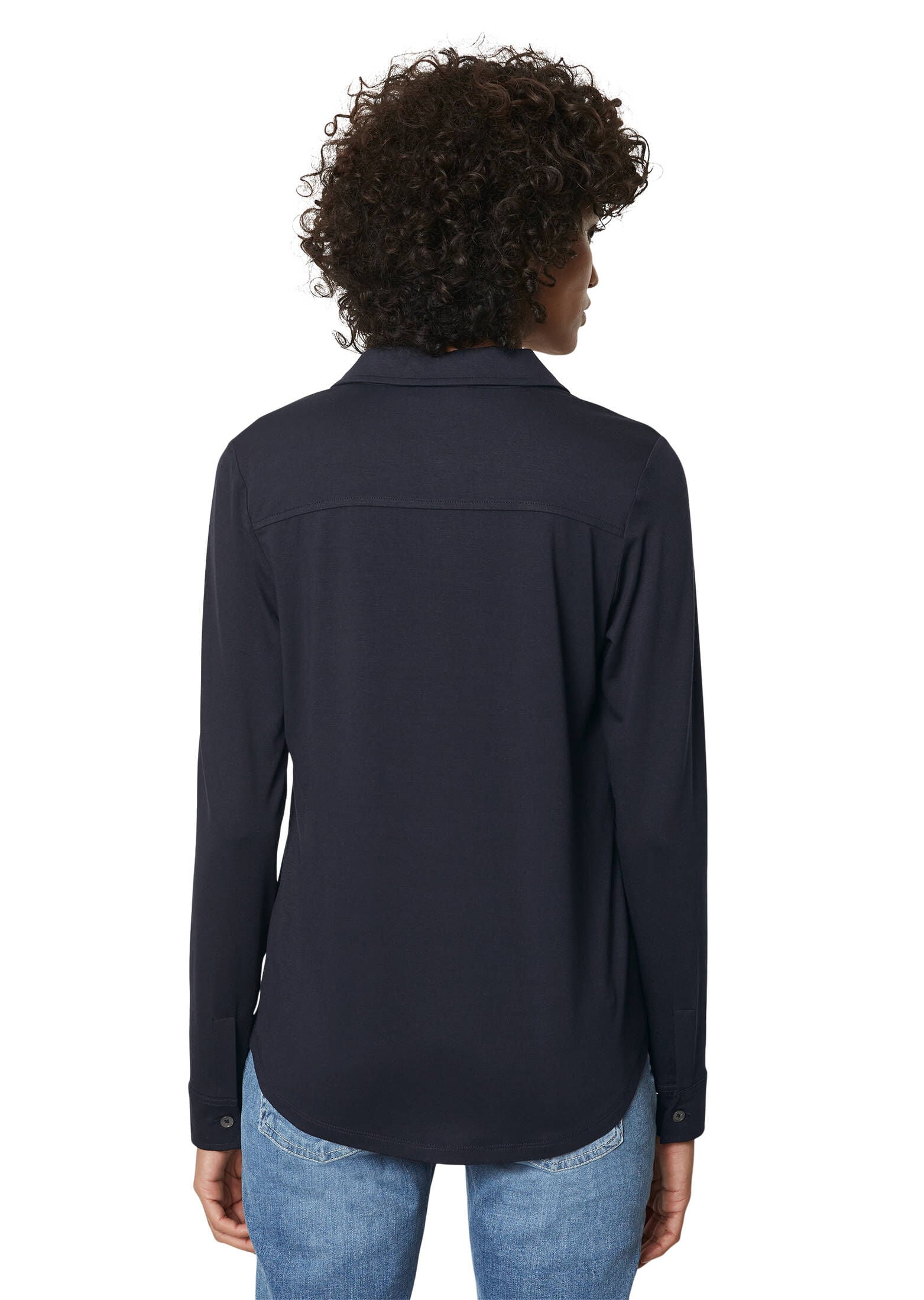 armellose marc opolo damenblusen t shirt blau Marc O'Polo Damen Bluse Langarm in blau kaufen engelhorn