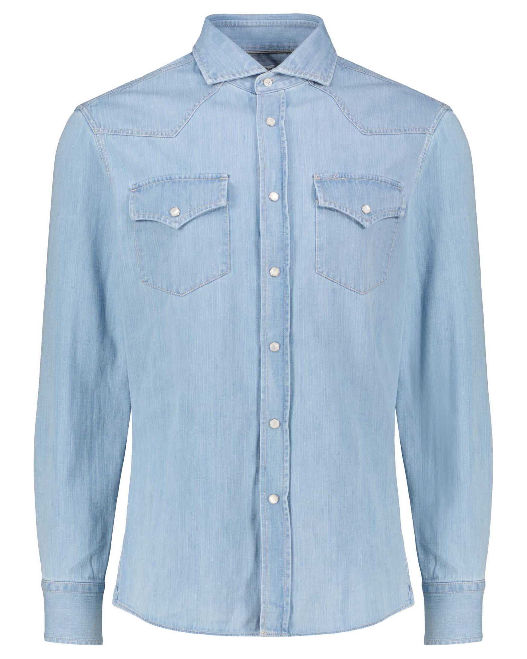 RUMAOZIA Jeanshemd Herren Langarm - Weiche Baumwolle Schmale Passform Mit Taschen