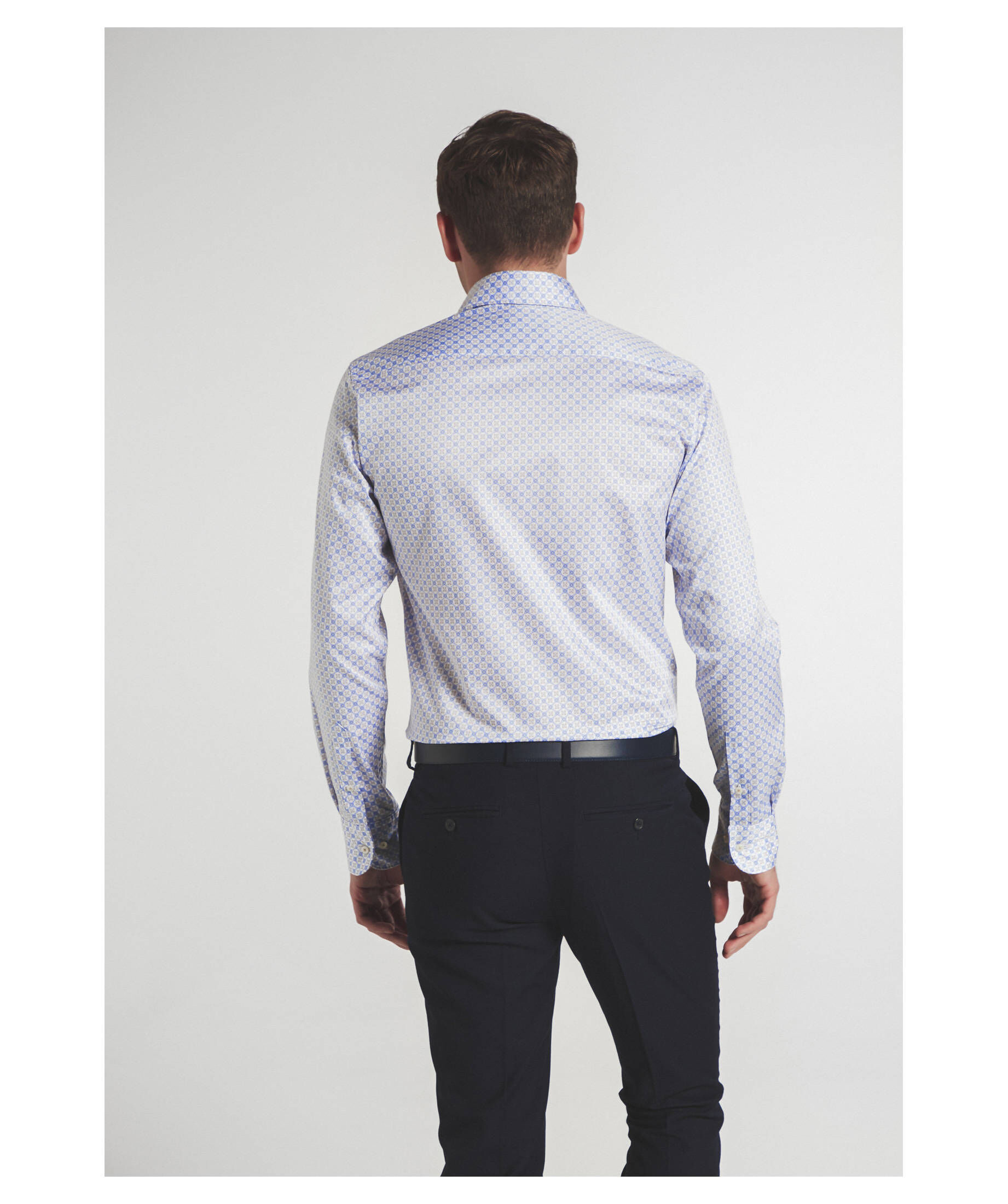 Eterna Herren-Hemd  "Slim Fit"-weiß 100% Baumwolle Bügelfrei 