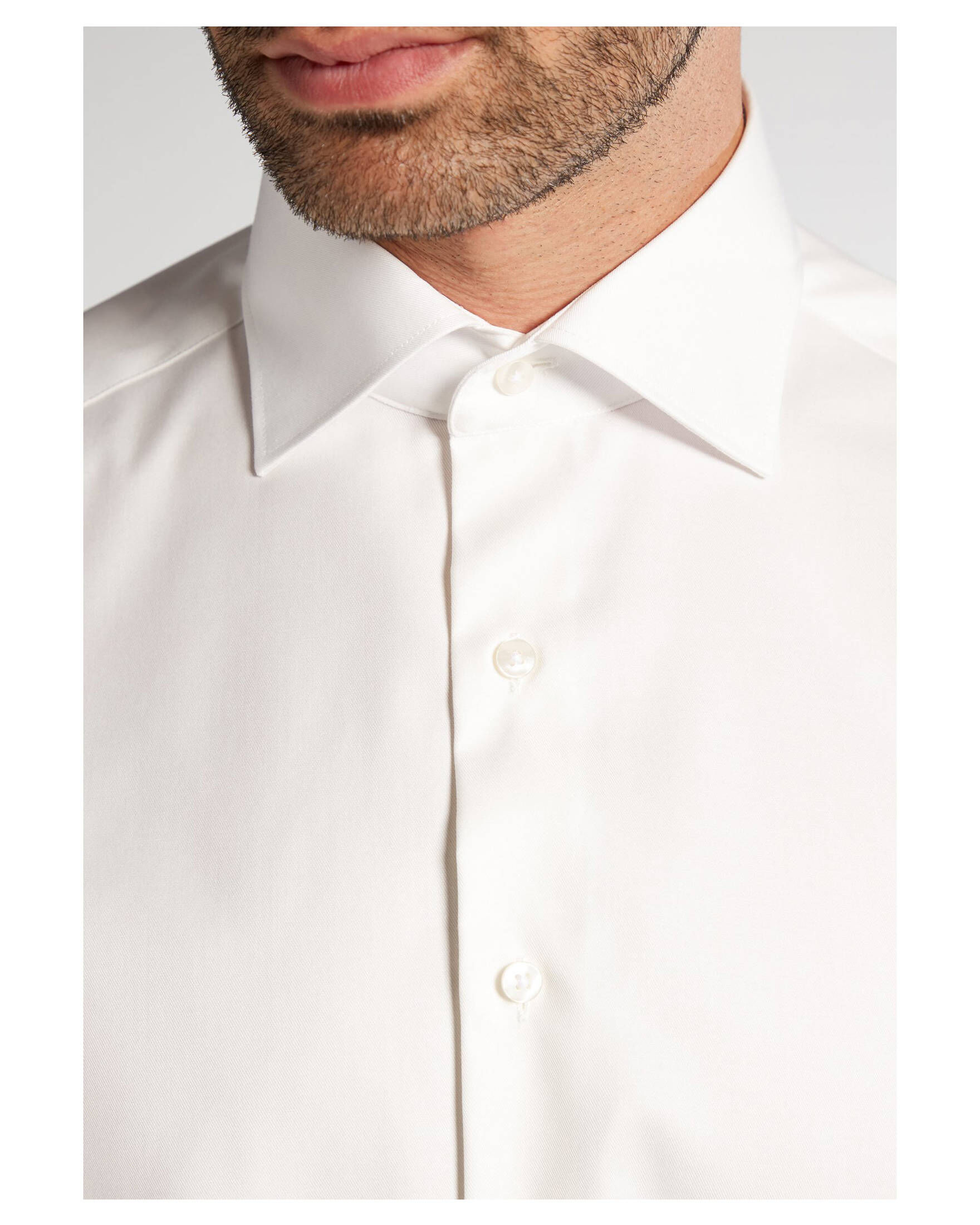Elegantes Herren Hemd Weiss Fotosnull