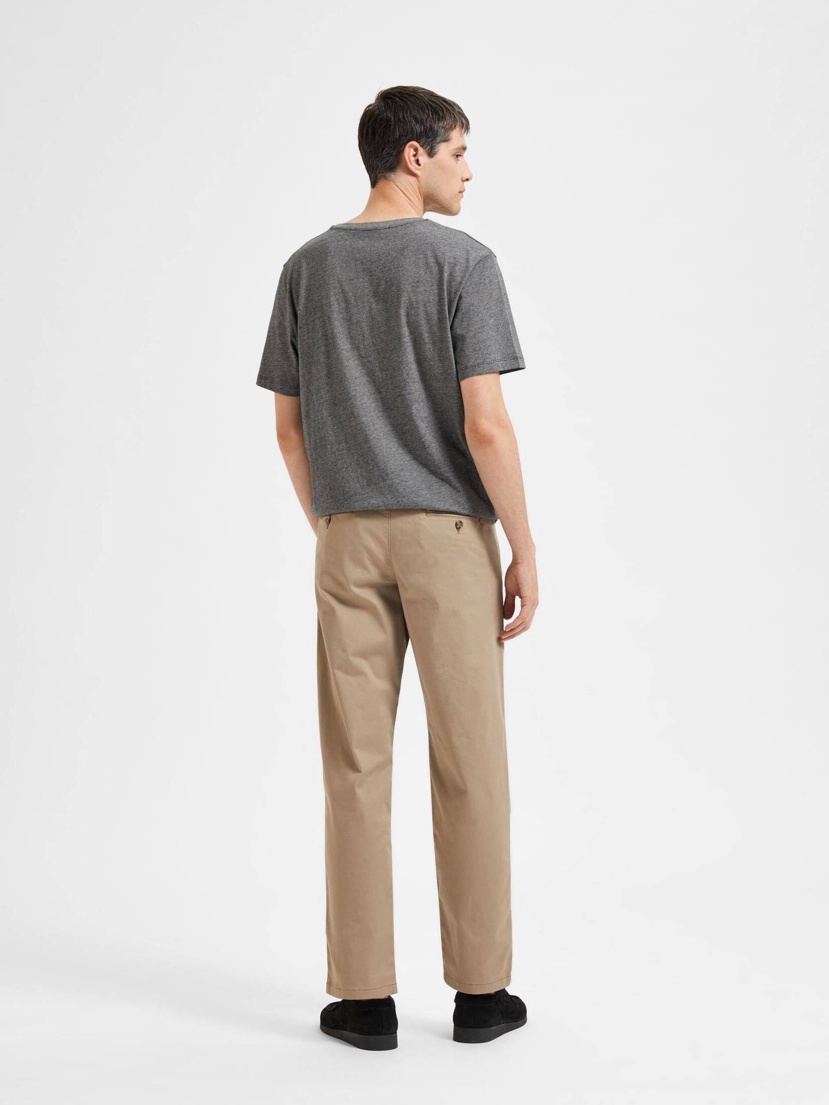 SELECTED HOMME Herren Hose – Slim Fit Mit Reißverschluss, Aus Recyceltem Polyester