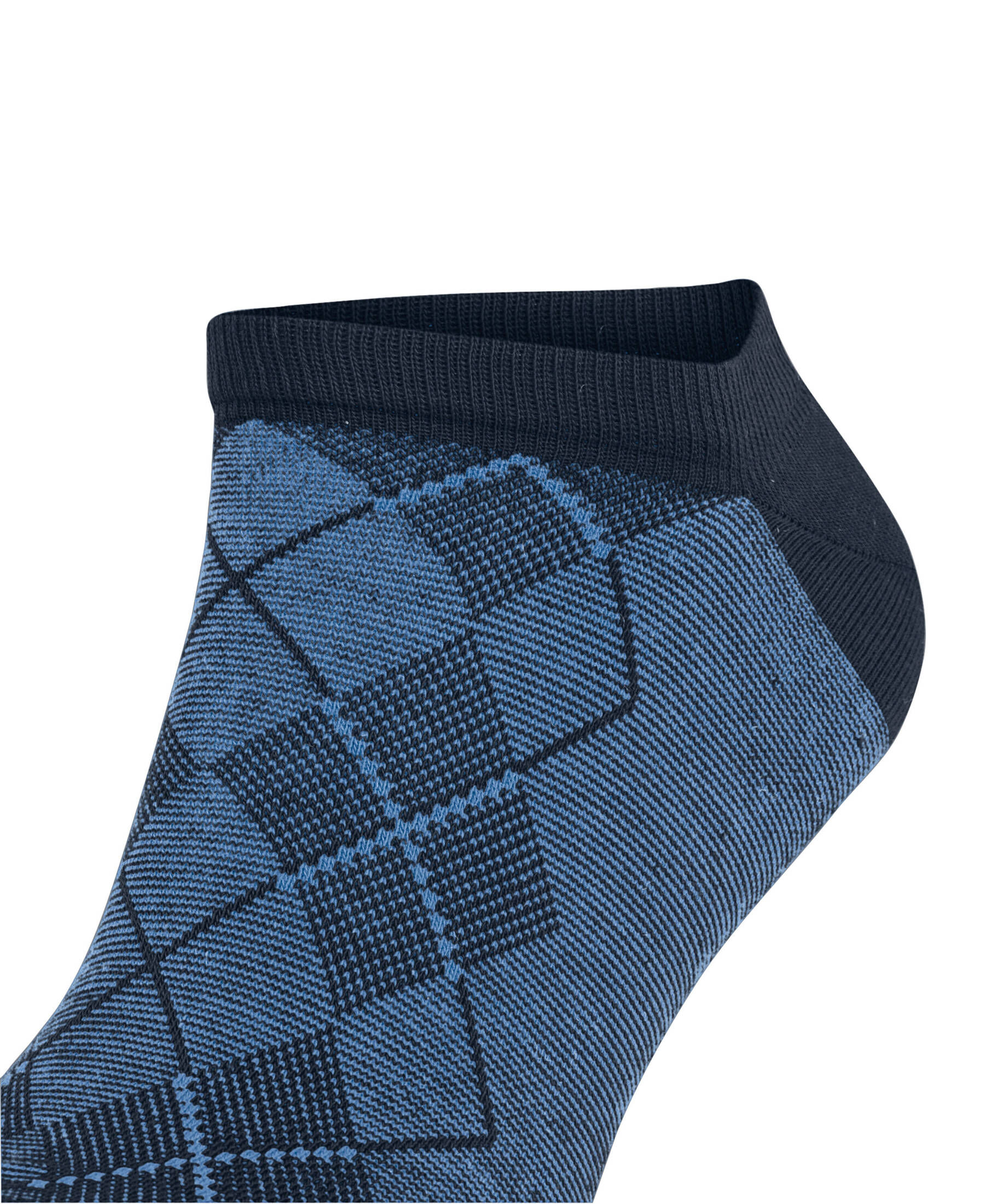 Burlington Herren Sneakersocken – Rowing Club Design, Colour-Blocking, Einheitsgröße 40-46, 1 Paar, Schwarz