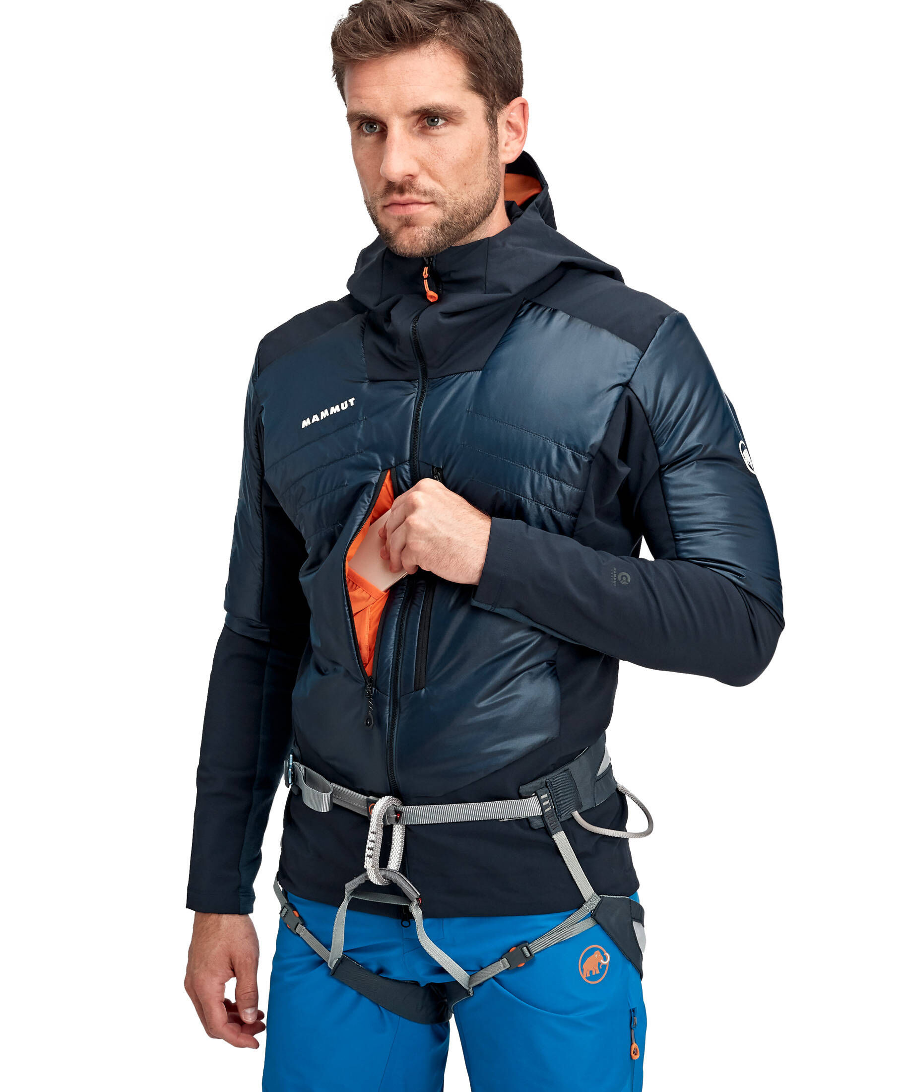 Mammut eisfeld so 2025 hybrid hooded jacket men