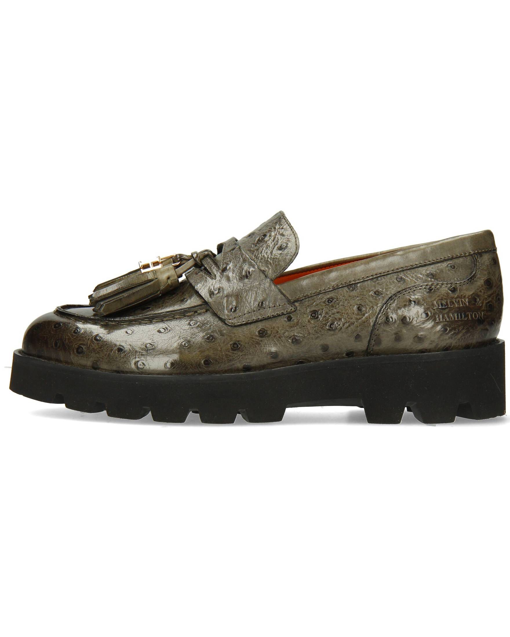 Loafers Melvin & Hamilton Thea 3 Para Mujer - Cuero, Punta Cuadrada, Suela De Cuero Y Goma