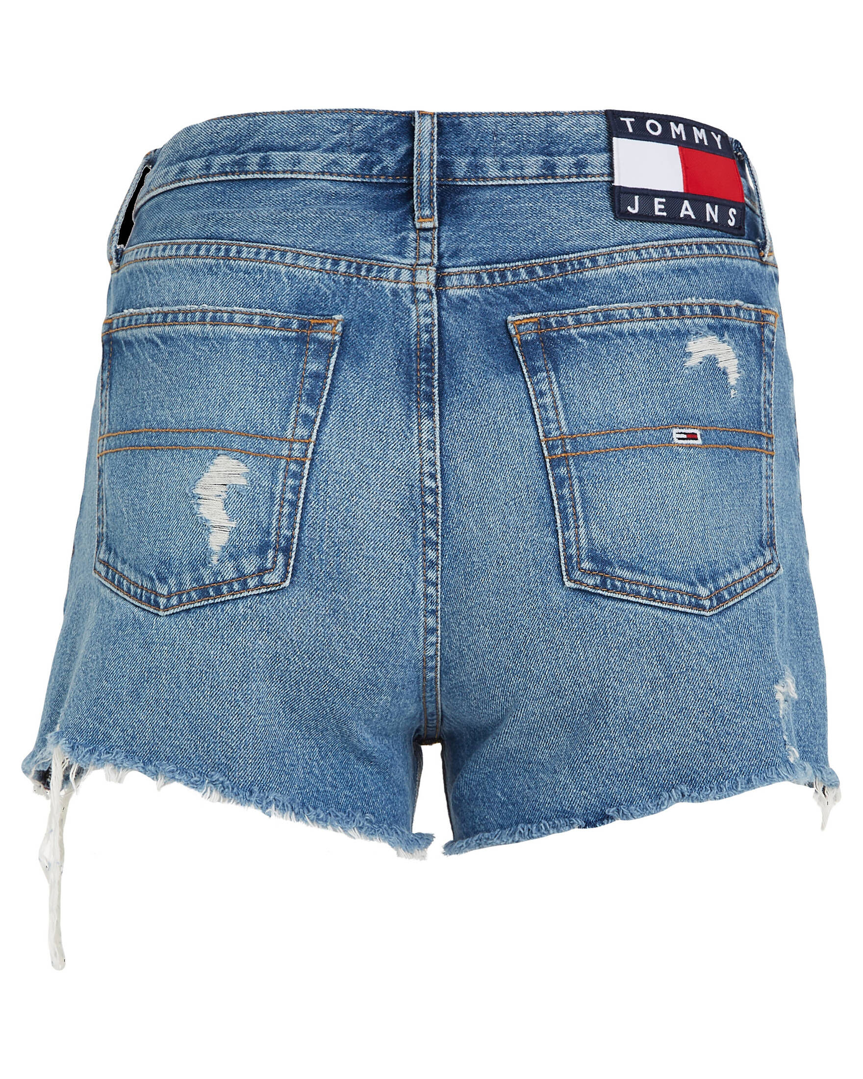 Damen Jeans Shorts Mit Stickerei – Destroyed Look, Stretch-Denim, Hotpants Für Sommer, Strand & Party